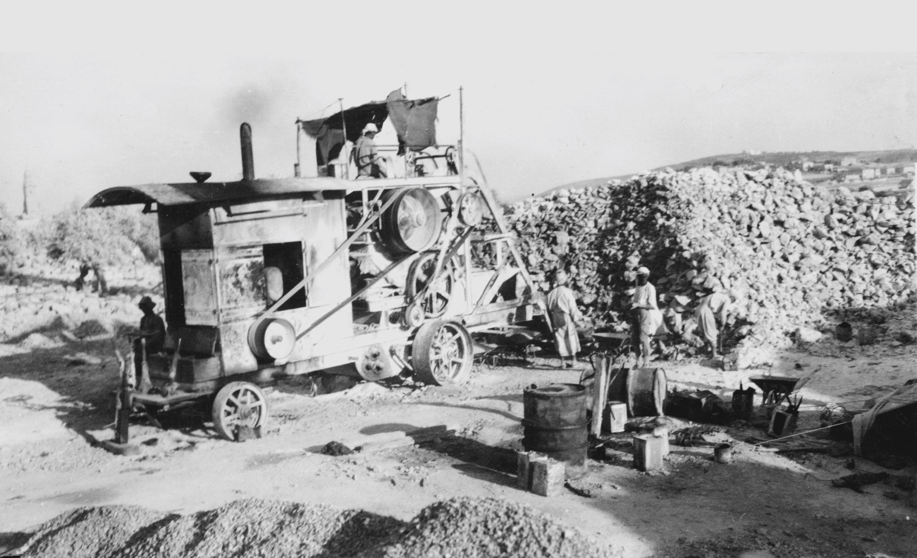 STONE CRUSHING MACHINE 1930 Jerusalem