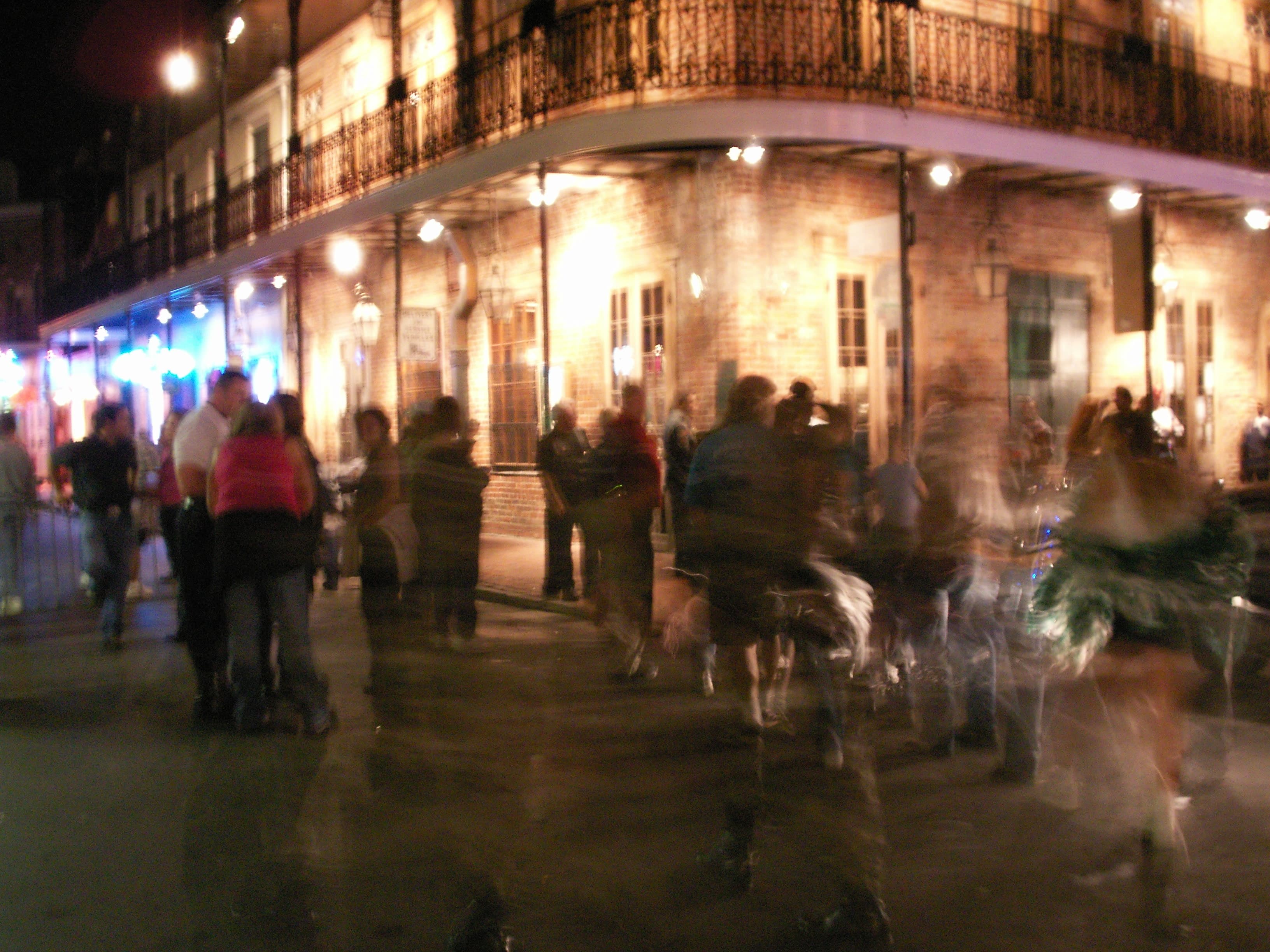Bourbon Street at night Nov 2005