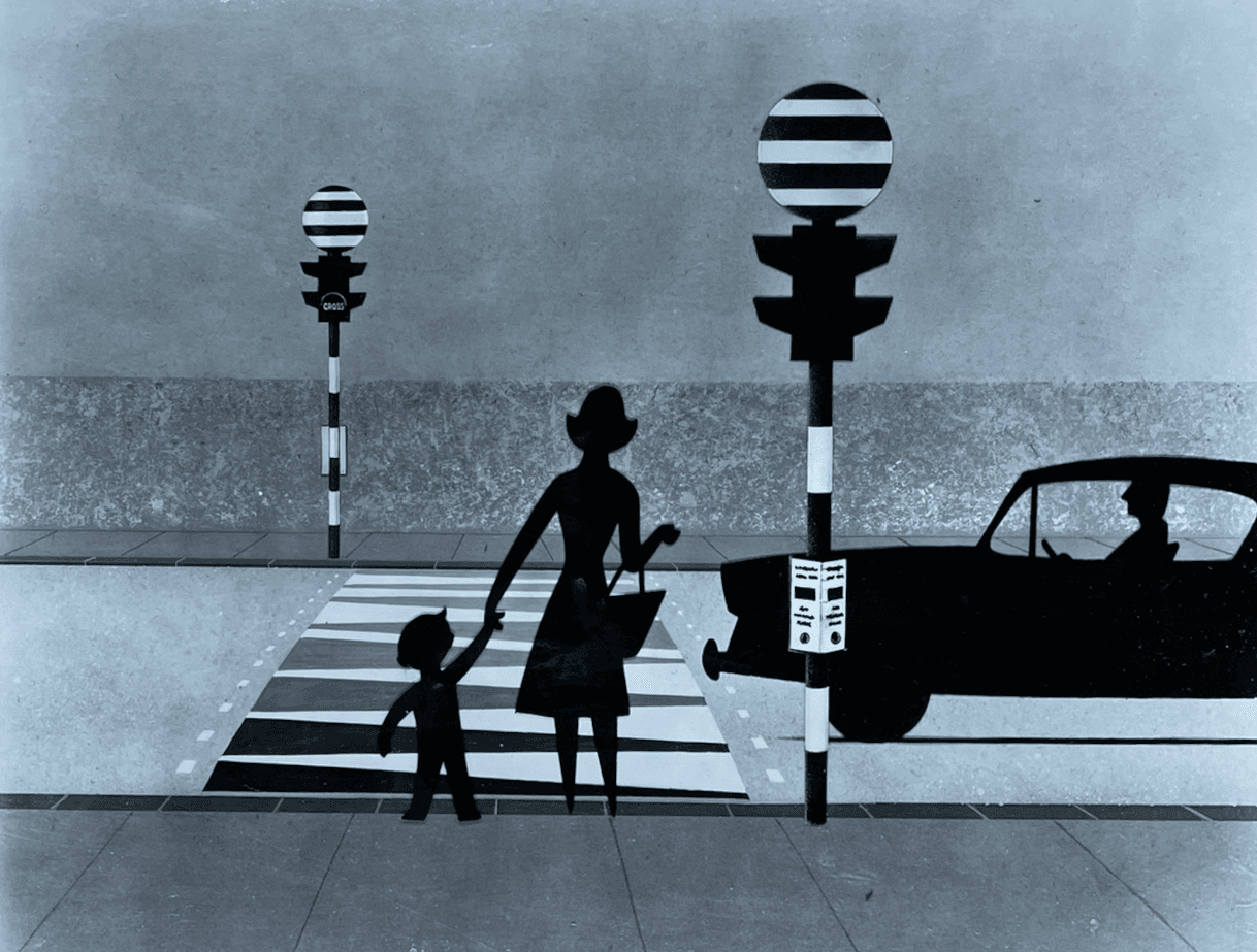 Panda crossing animation still family crossing