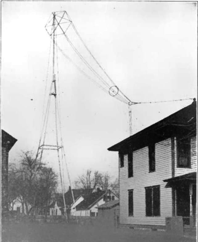Amateur cage antenna 5HK 1922