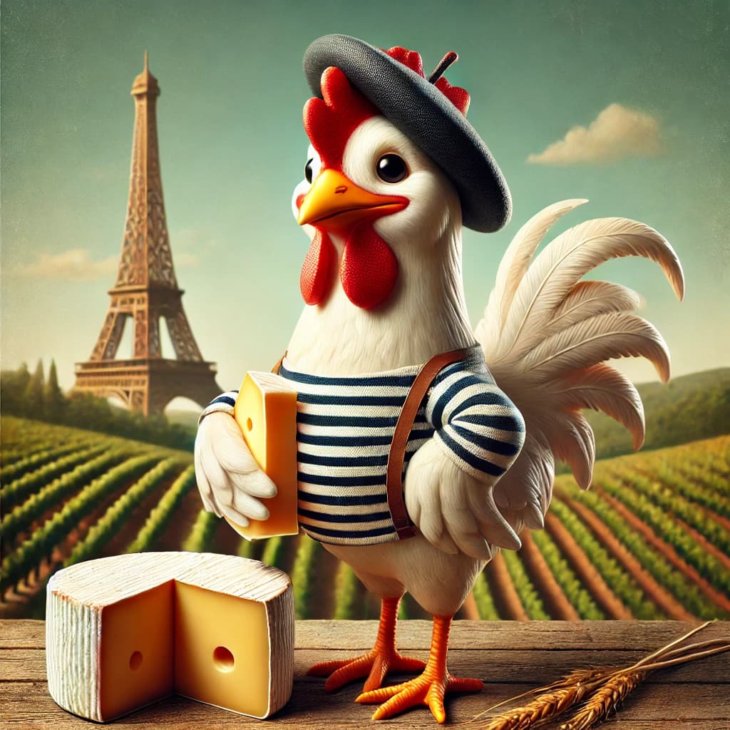 Franse kip met camembert