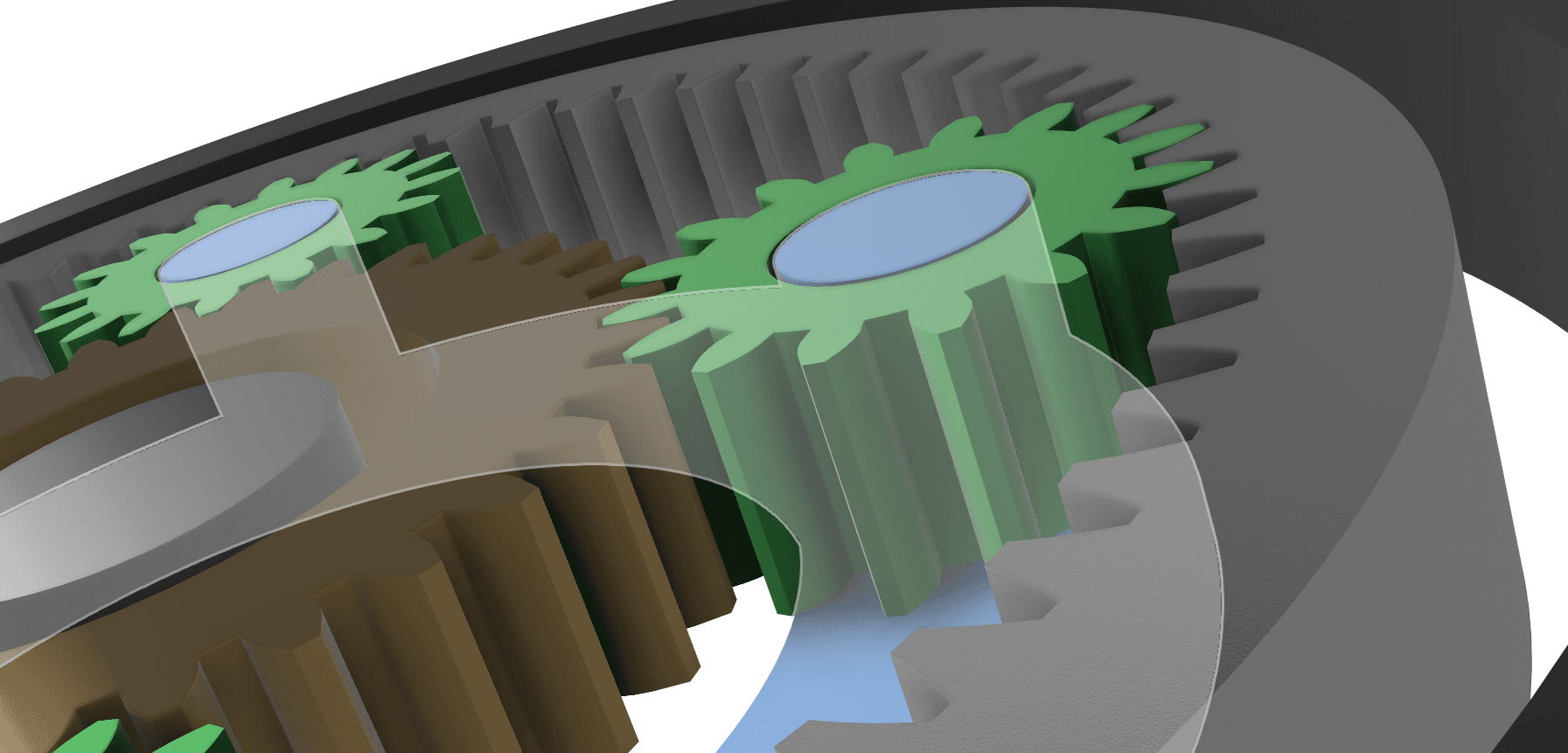 Planetary gear set with ghost carrier