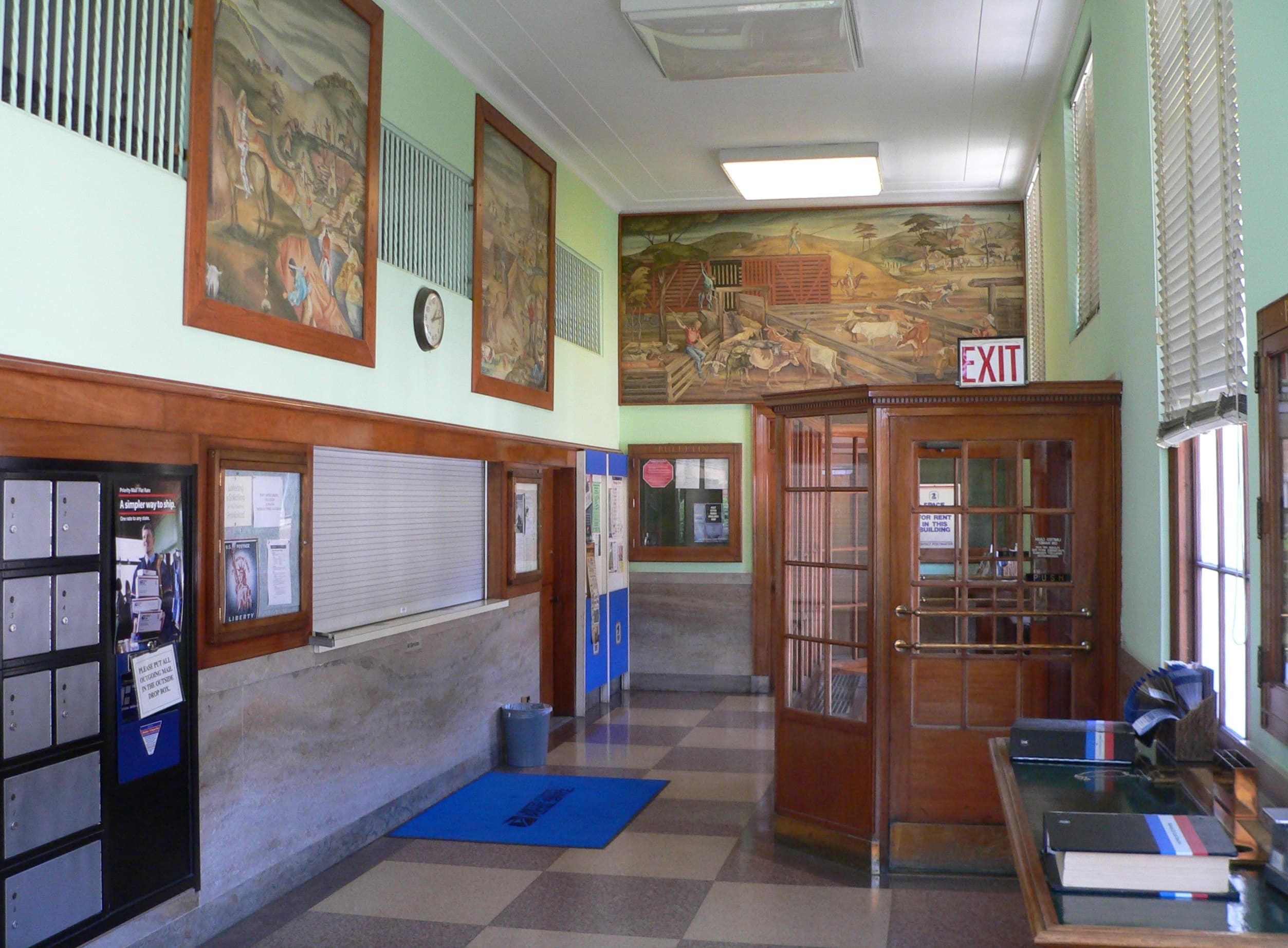Red Cloud post office interior