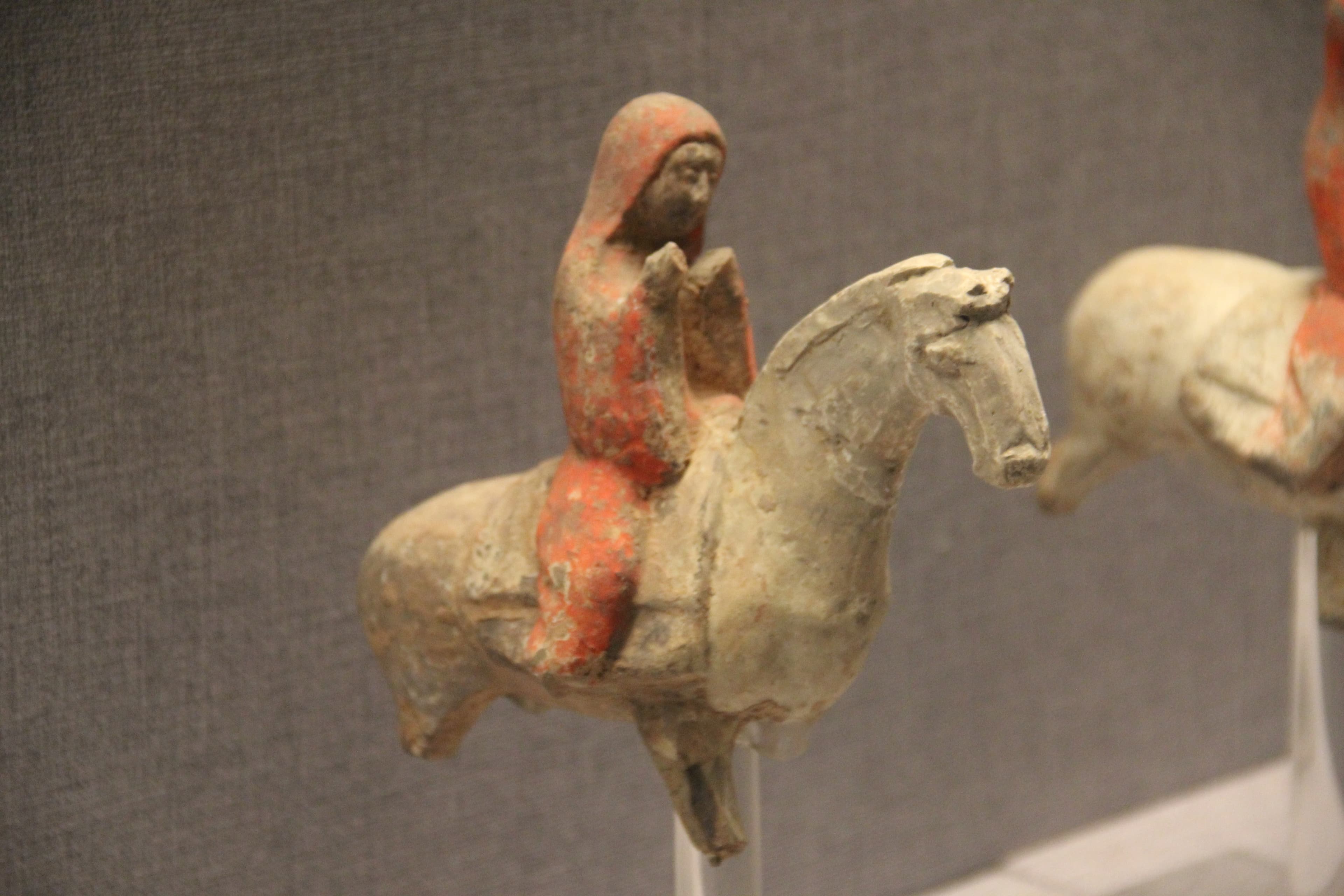Tang Pottery Musician on Horseback