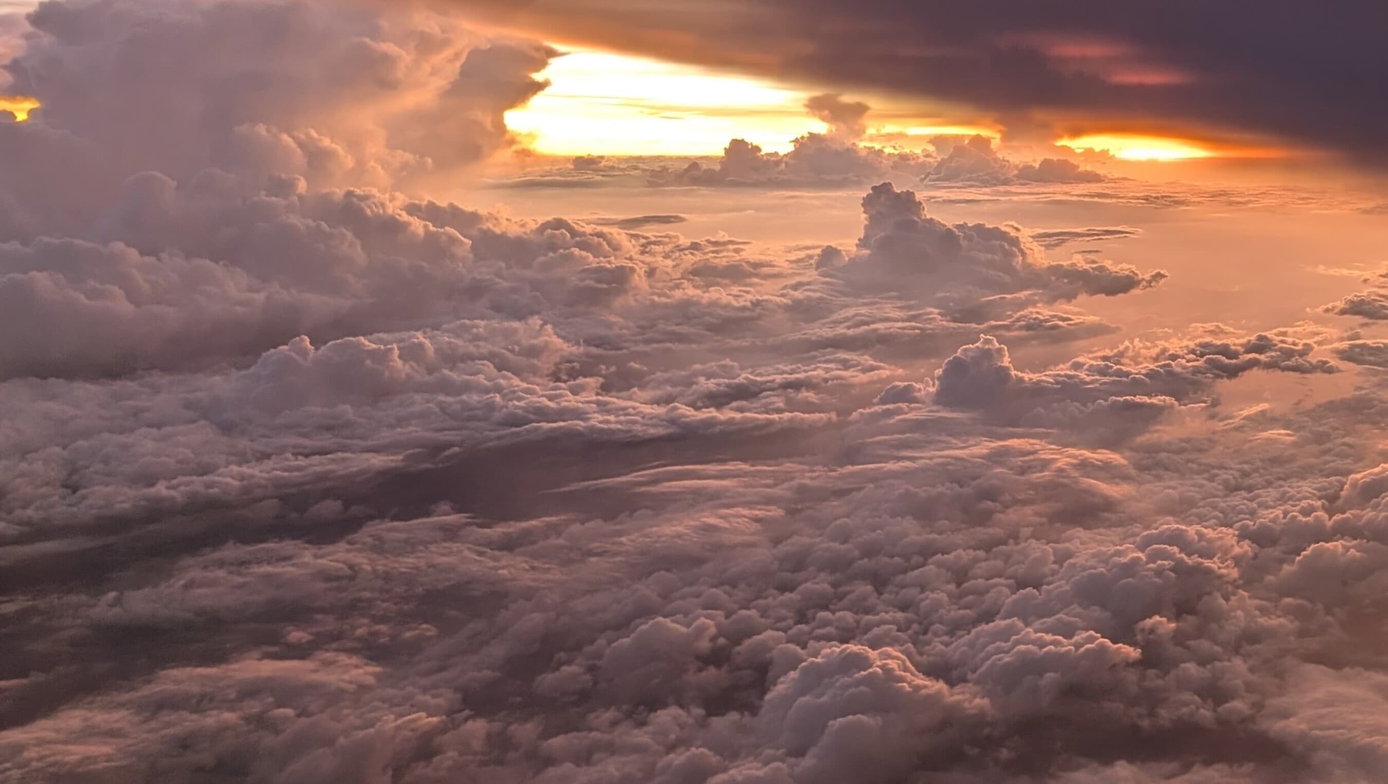 Evening sunset skies