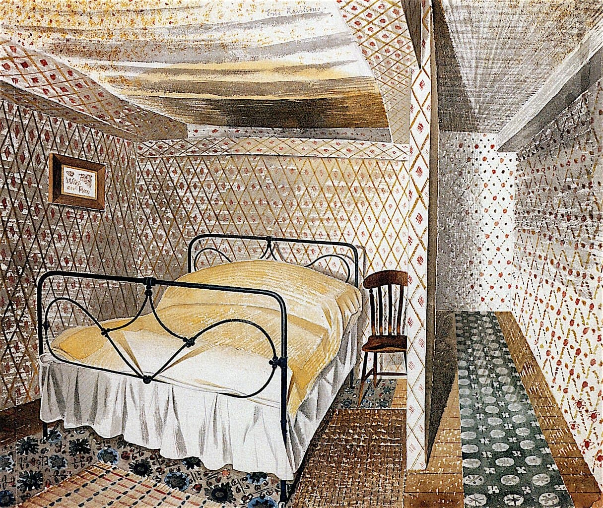 Eric Ravilious Farmhouse Bedroom 1939