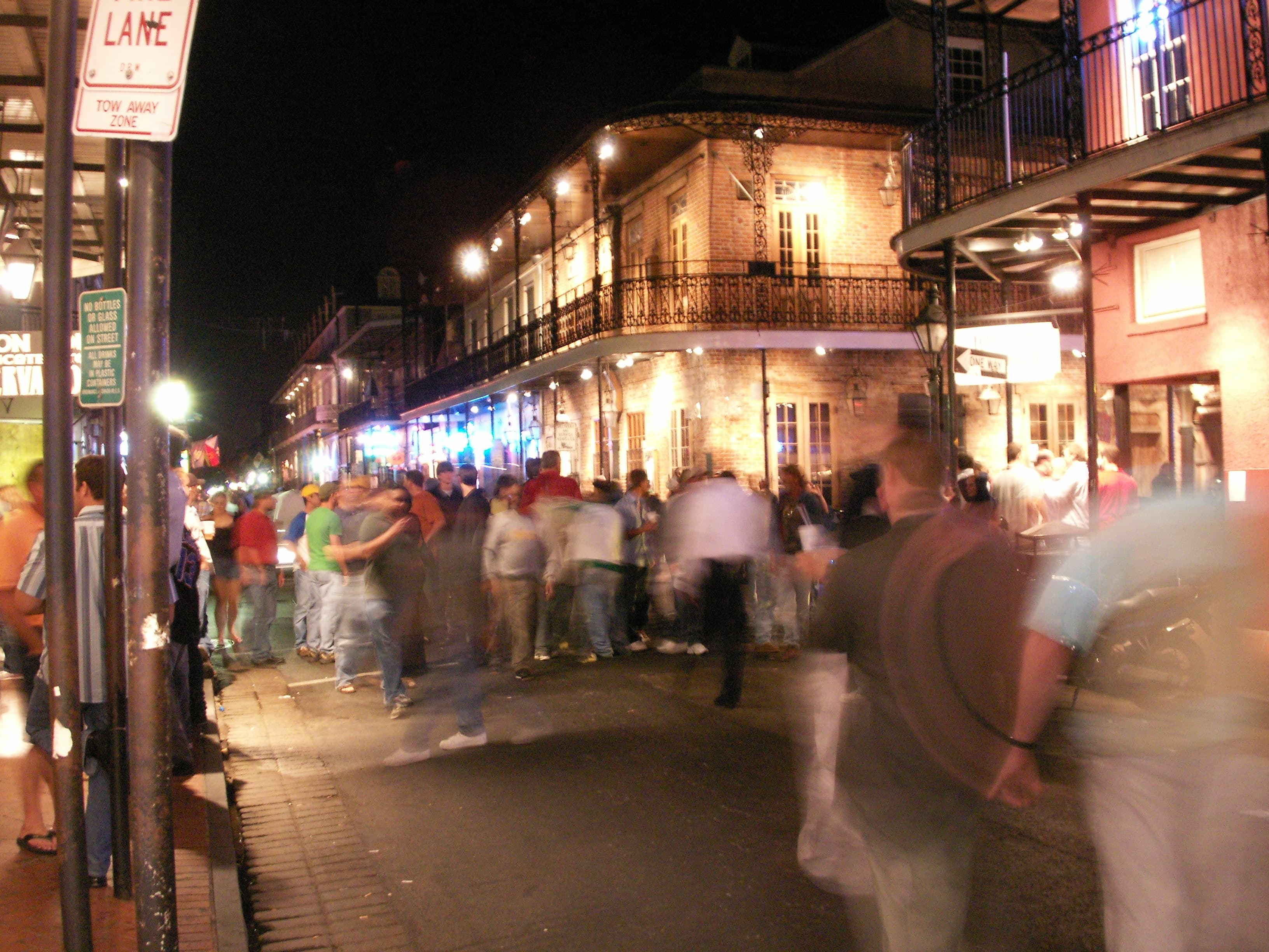 Bourbon Street night time Nov 2005