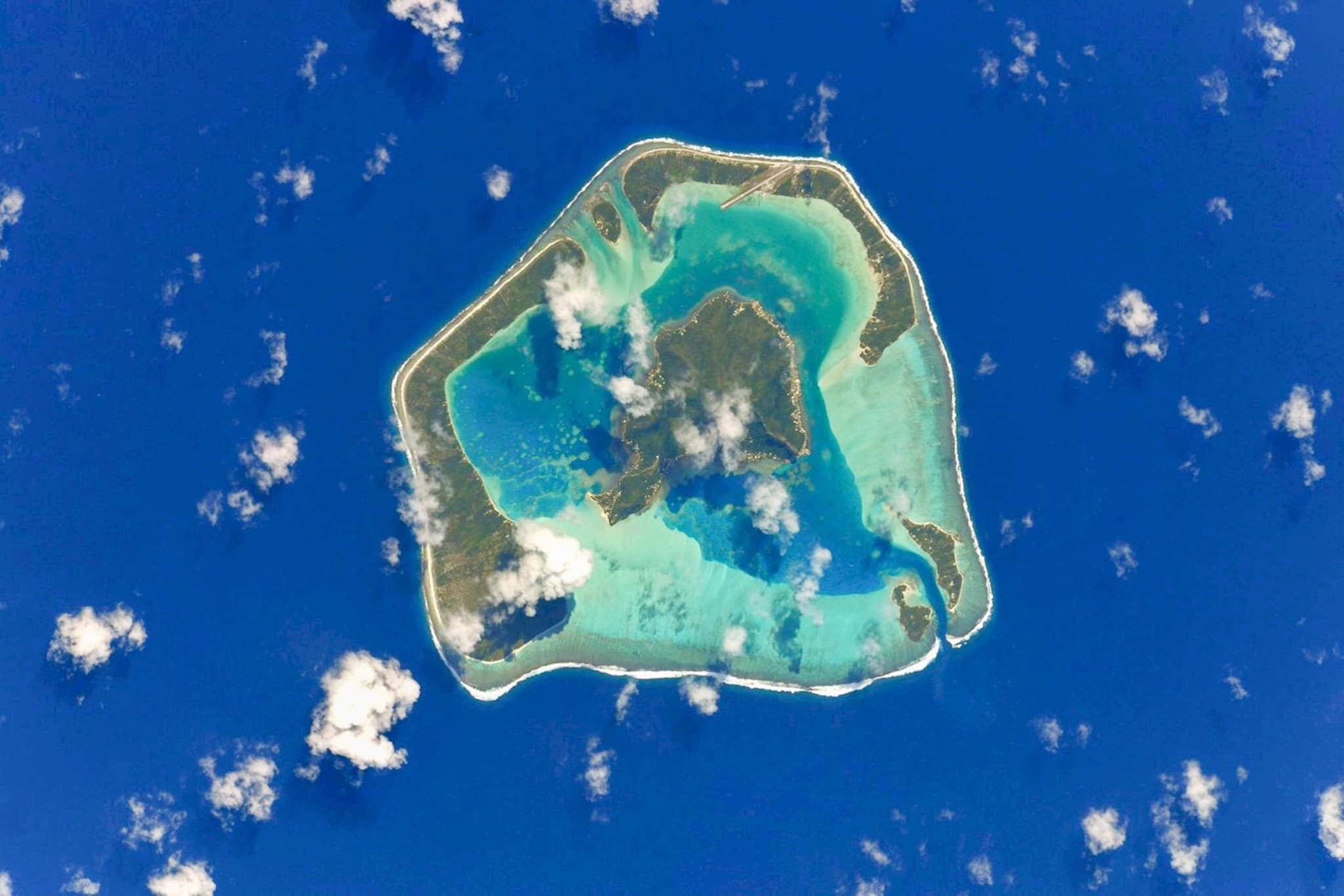 Satellite picture of Maupiti