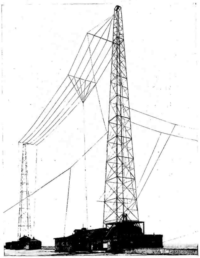 Wire T antenna station WBZ 1925