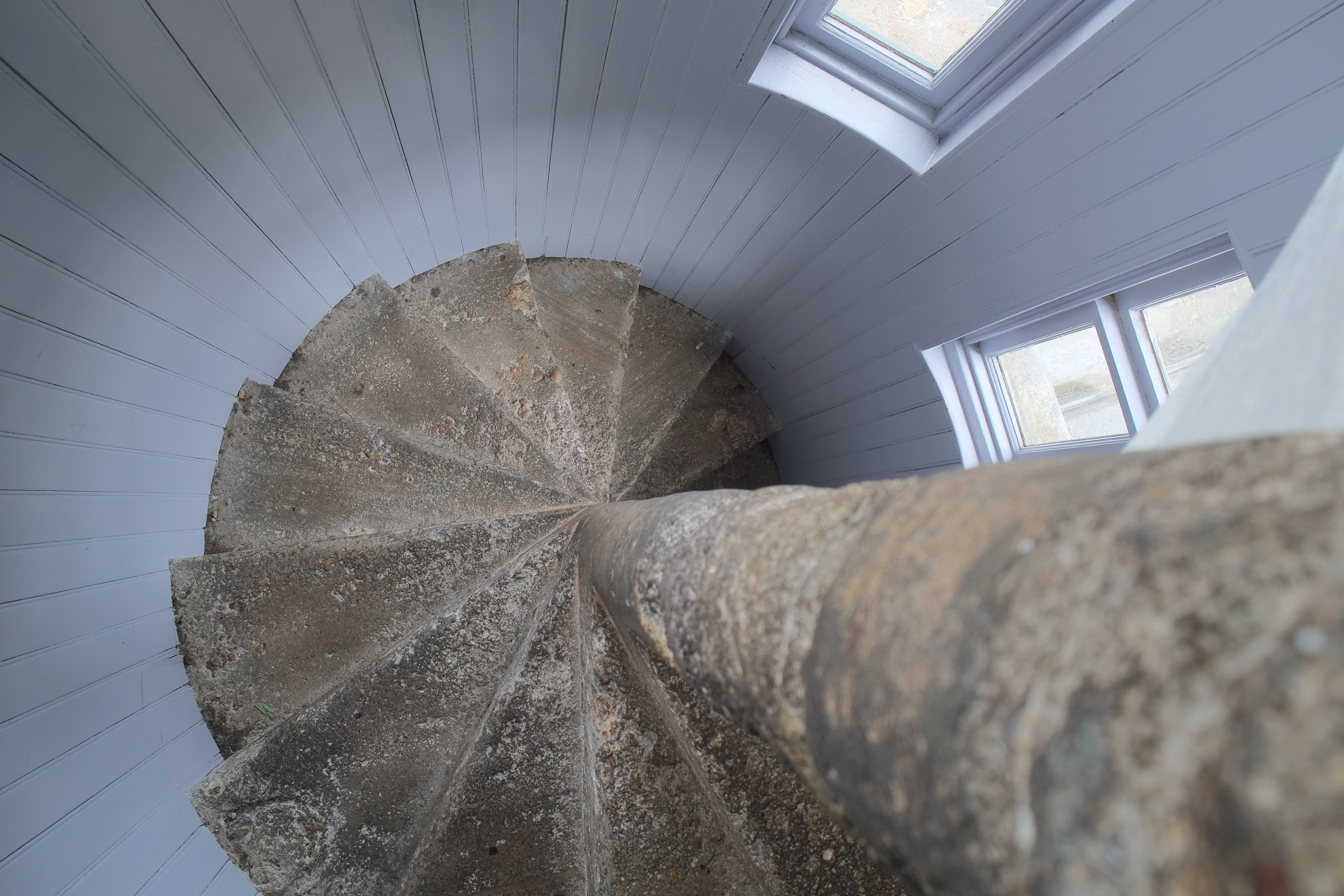 Spiral staircase inside Larnach Castle tower