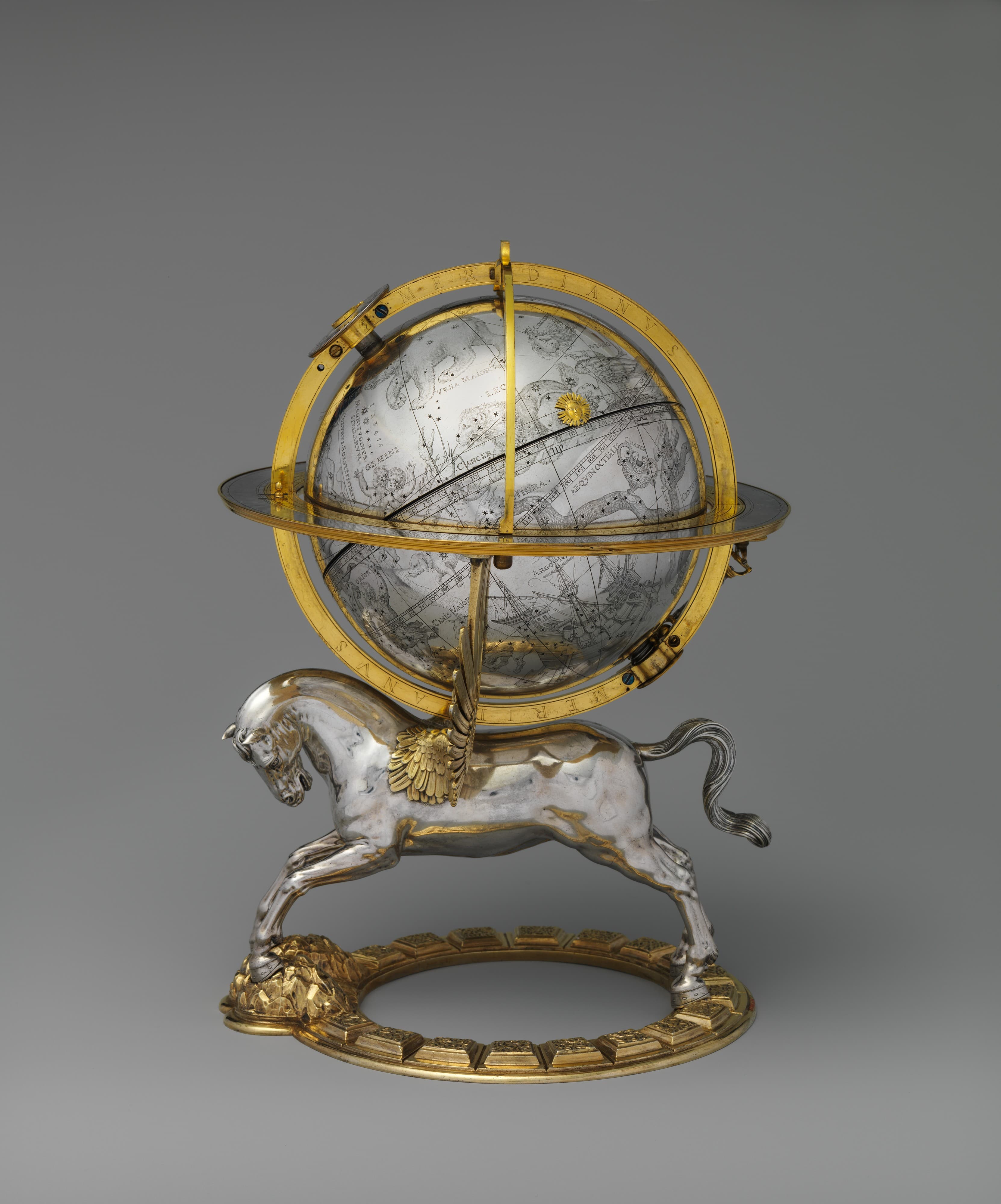 Celestial globe with clockwork MET DP237686