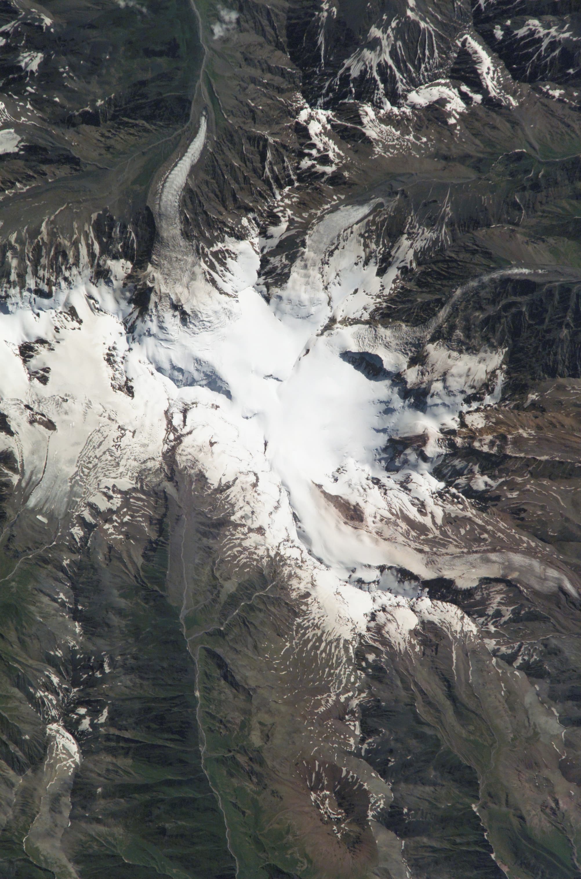 Kolka glacier NASA