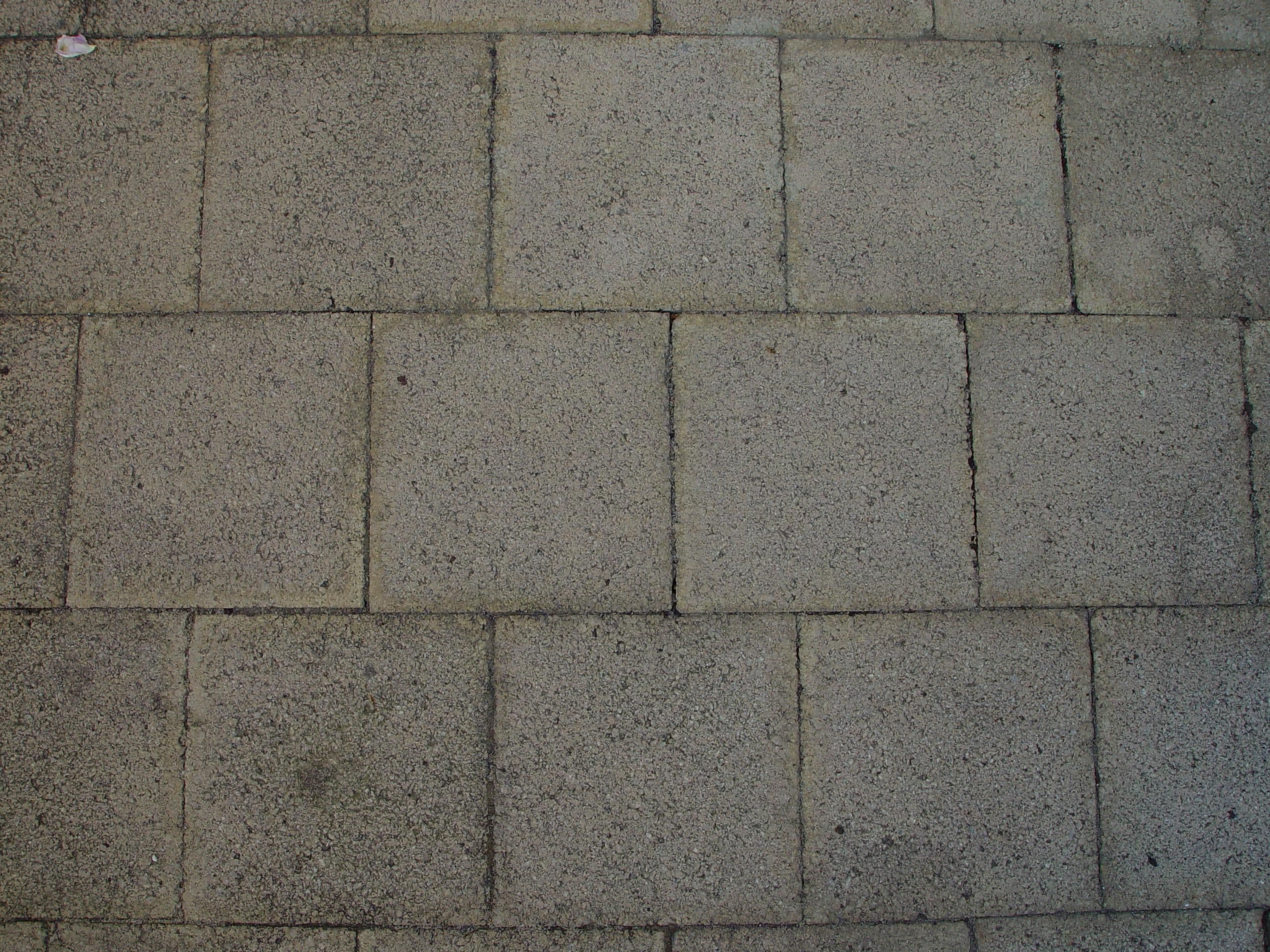 Square brick pavers