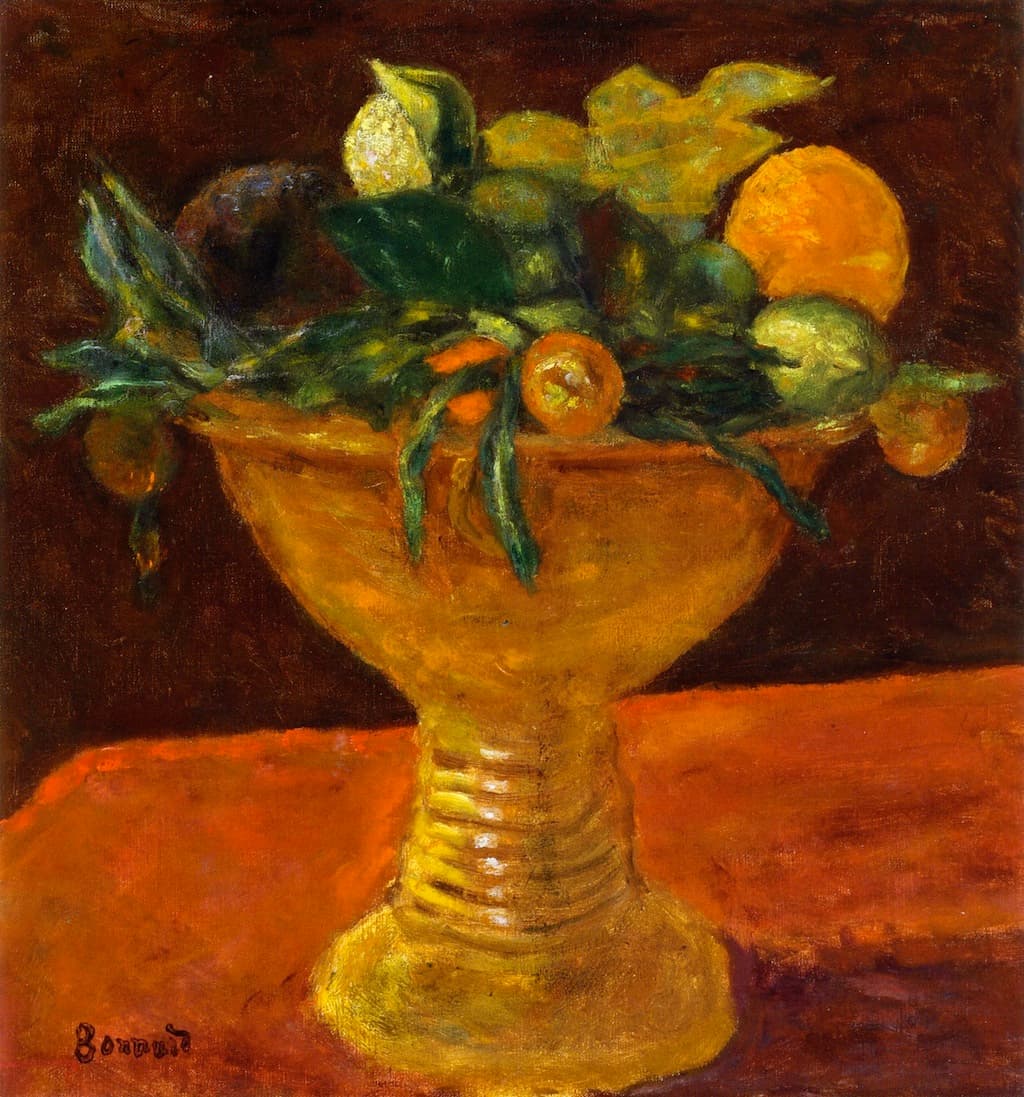 Pierre Bonnard Fruit Bowl with Mandarins