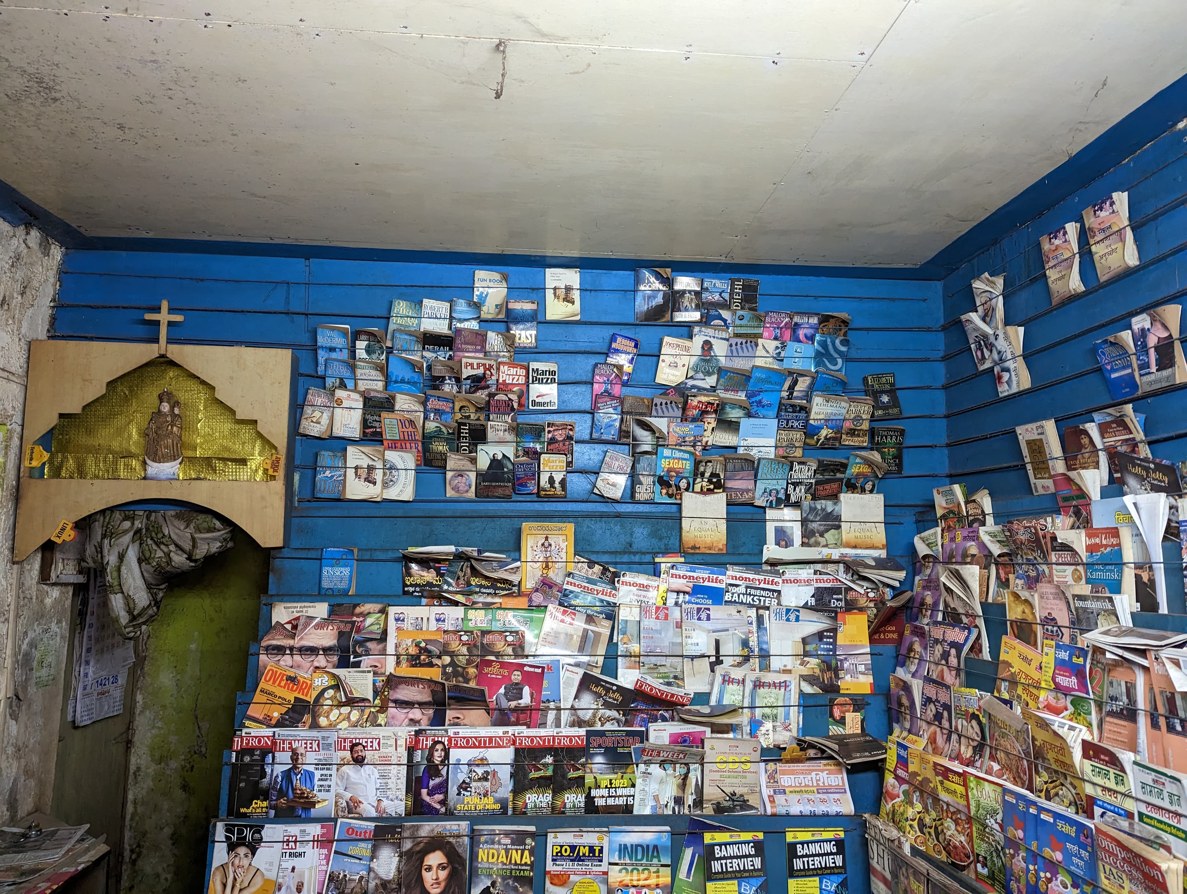 Book stall at Vasco railway station