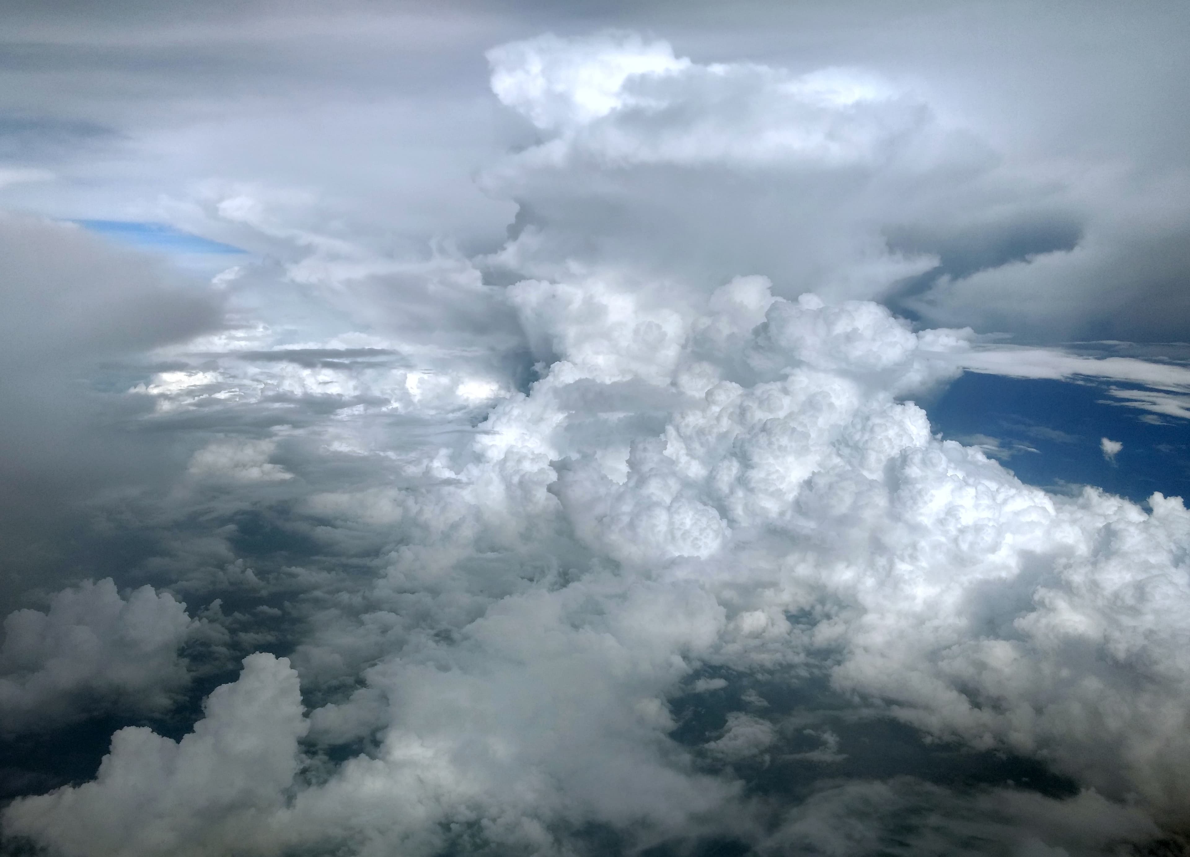 Cumulonimbus viewed from airplane