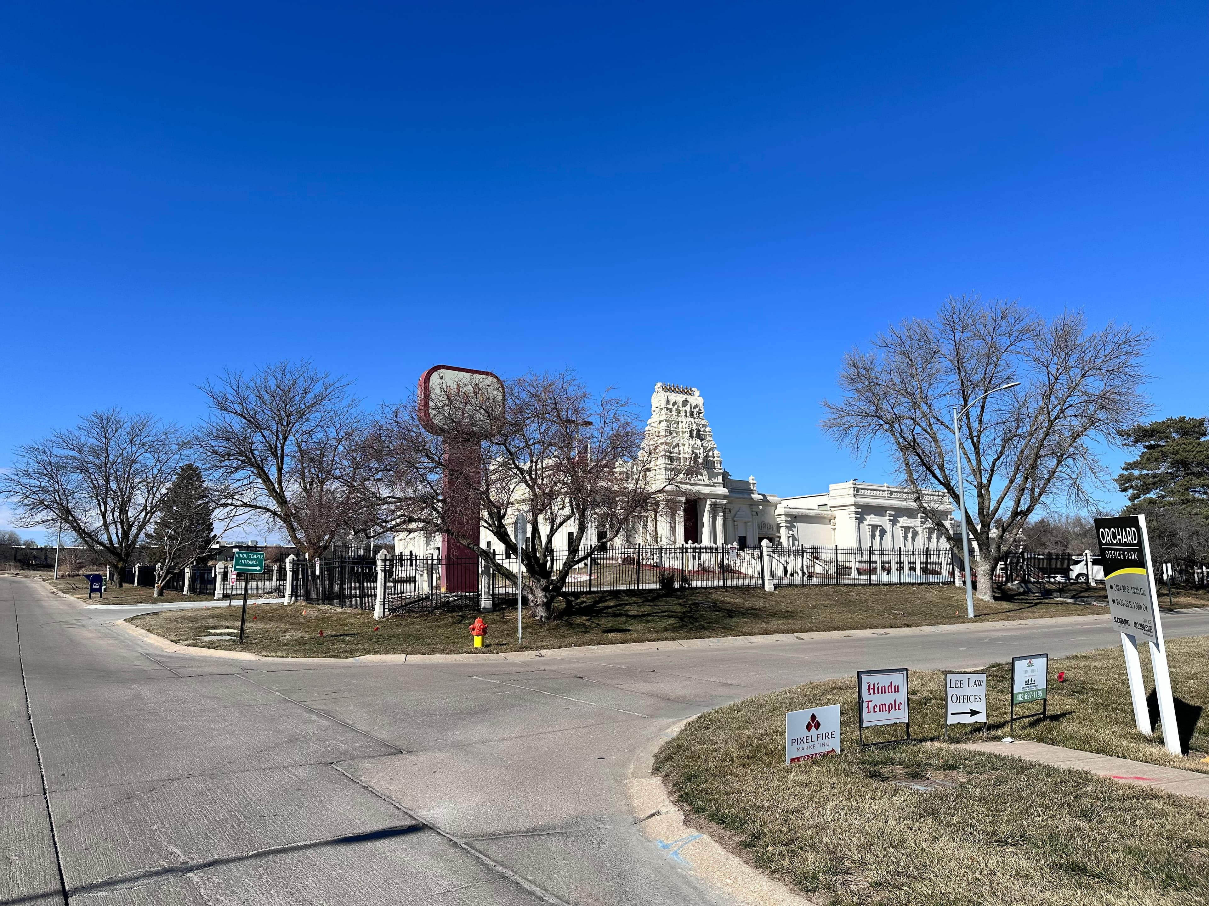 Omaha Hindu Temple street view