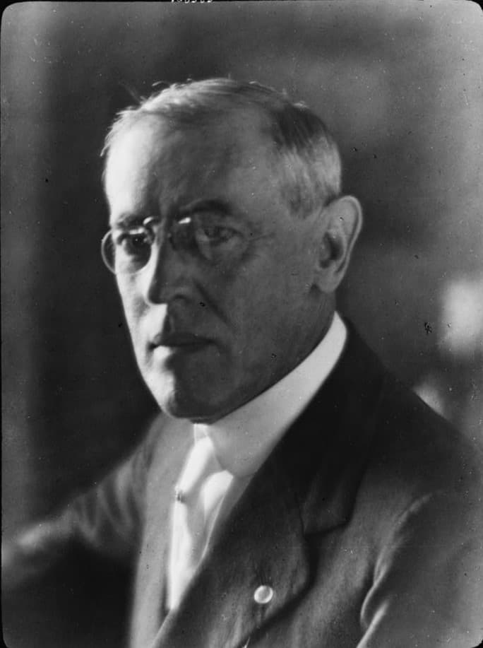 Portrait photograph of Woodrow Wilson
