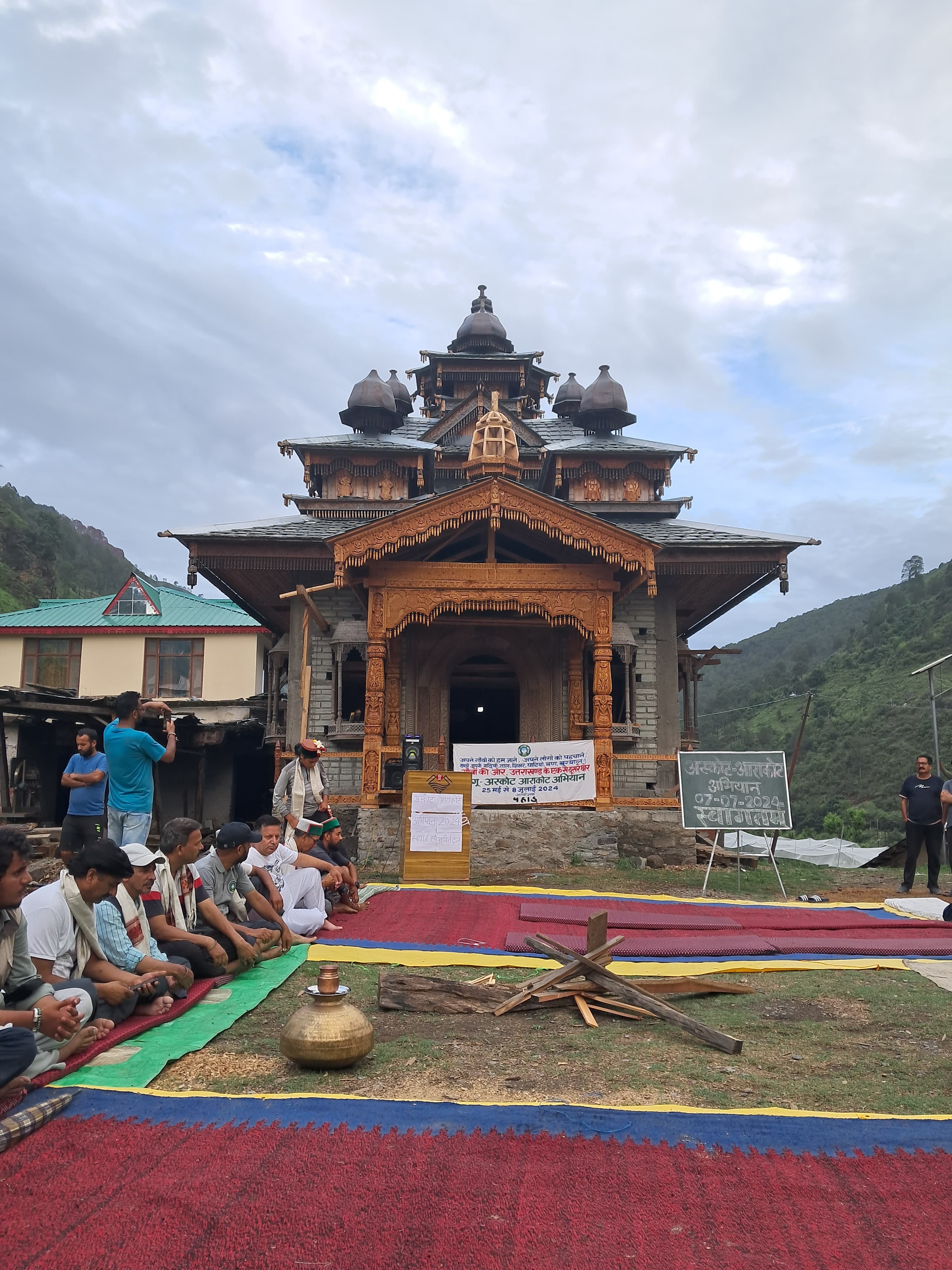 Temple architecture in Arkot Uttarakhand