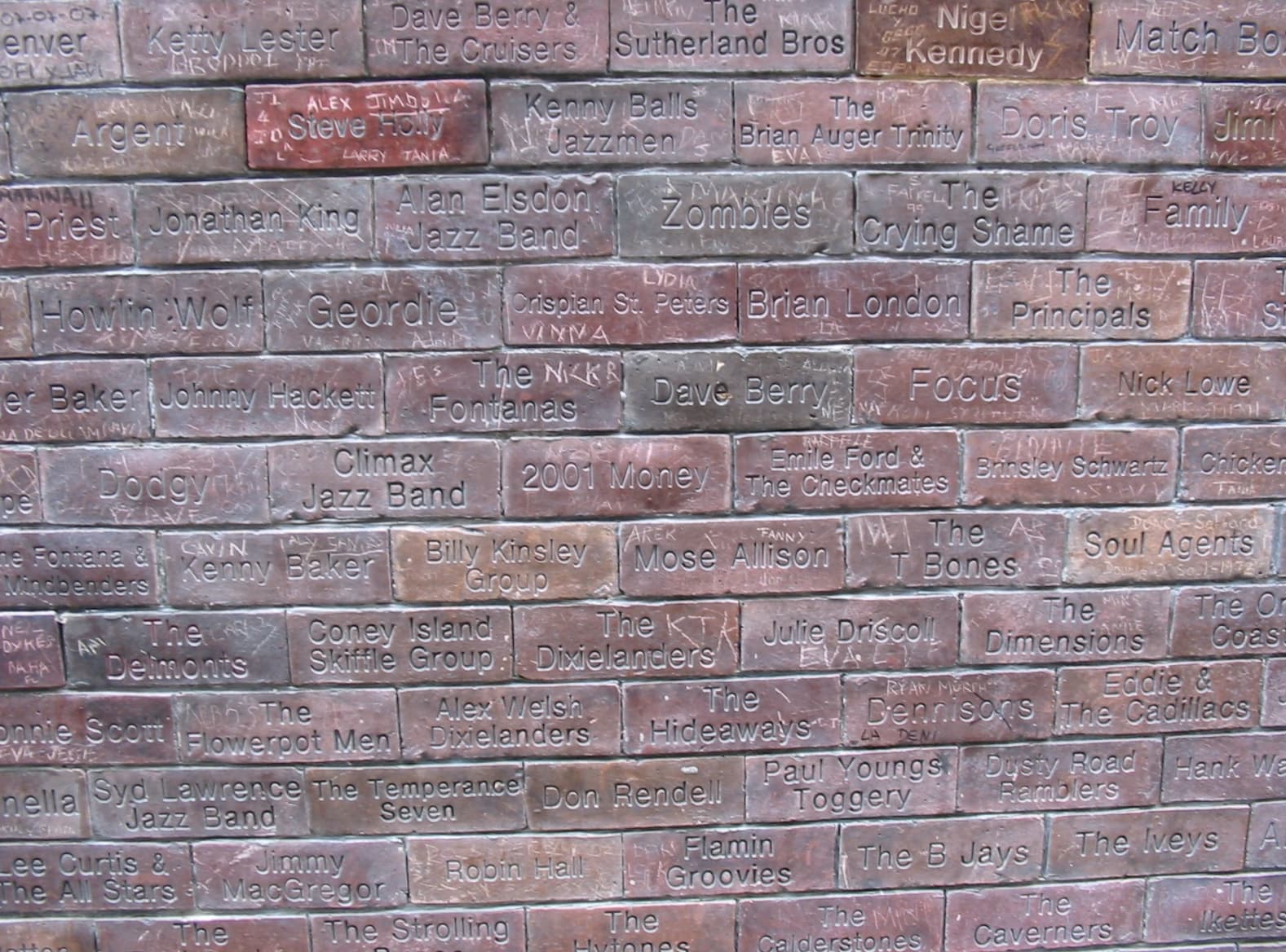 Cavern Wall of Fame Liverpool 2