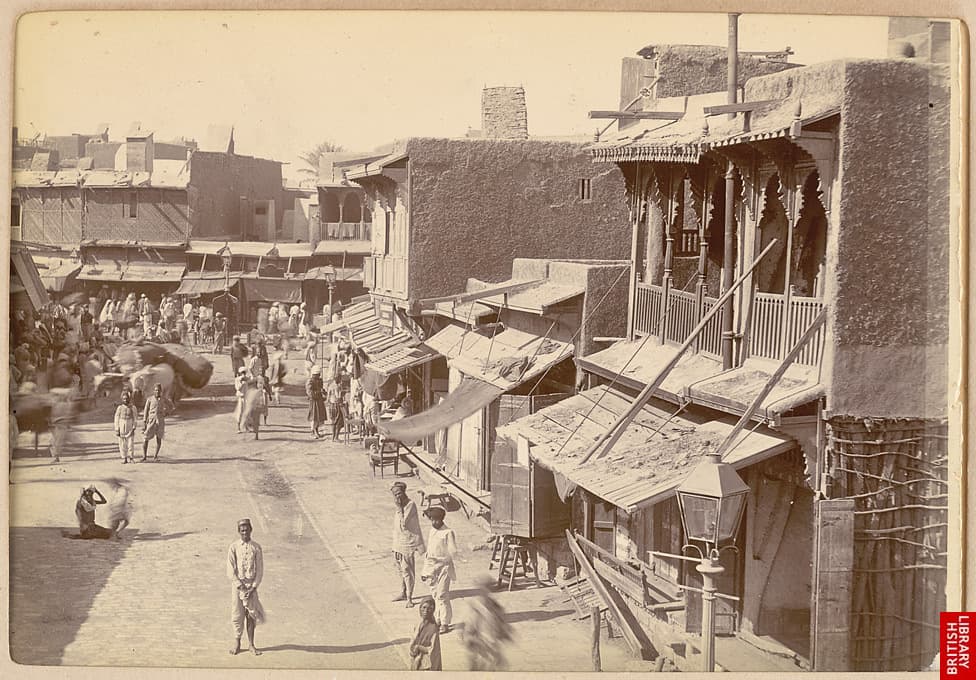 Karachi city street view in 1890