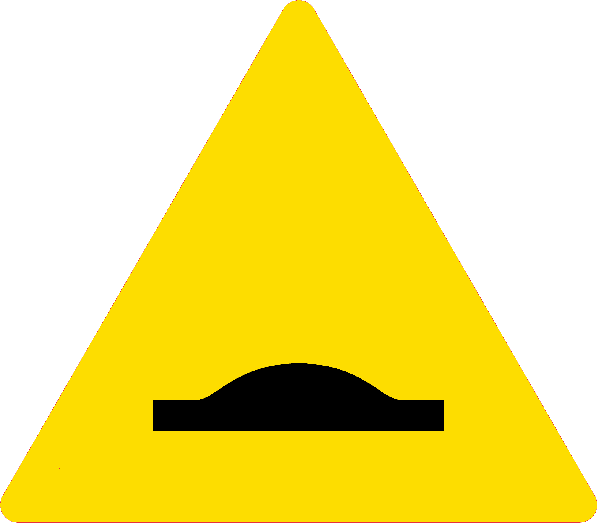 Kenya speed bump road sign