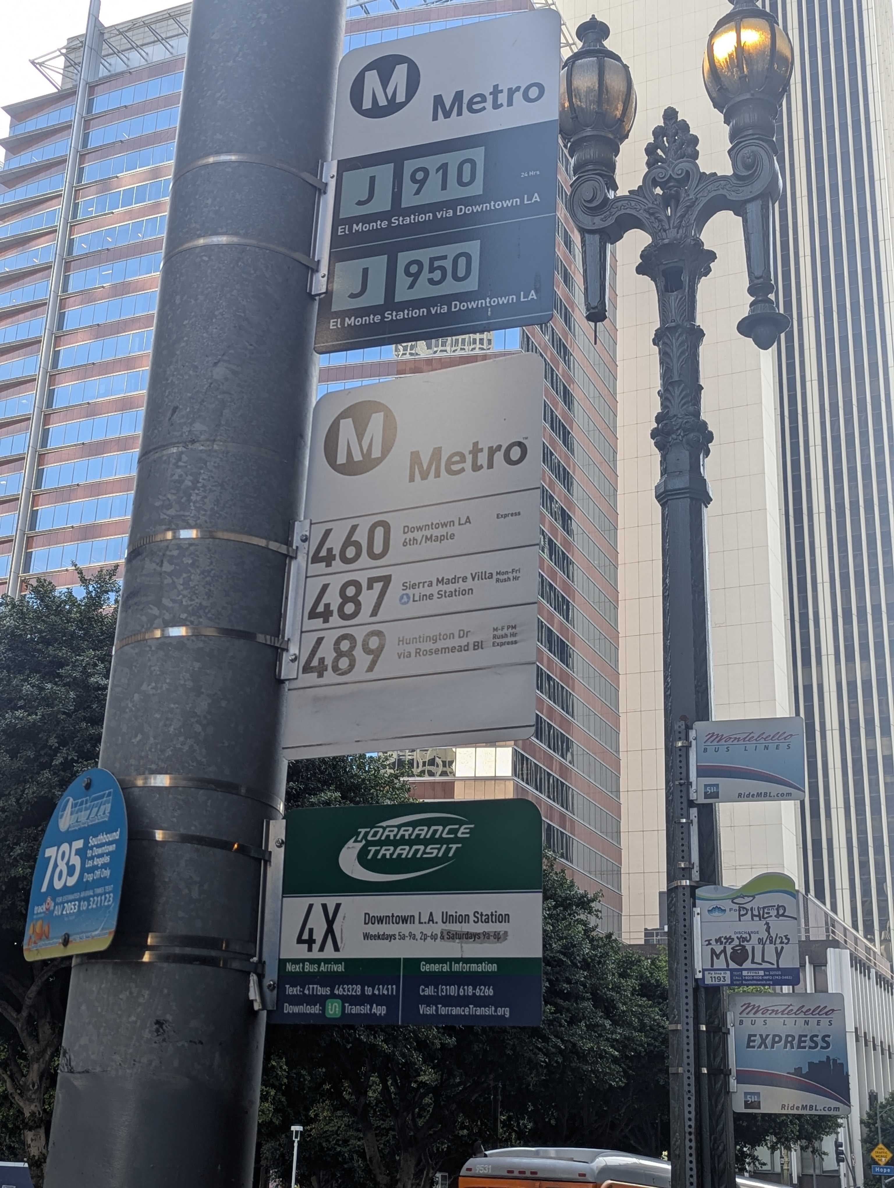 6th & Flower Bus Stop