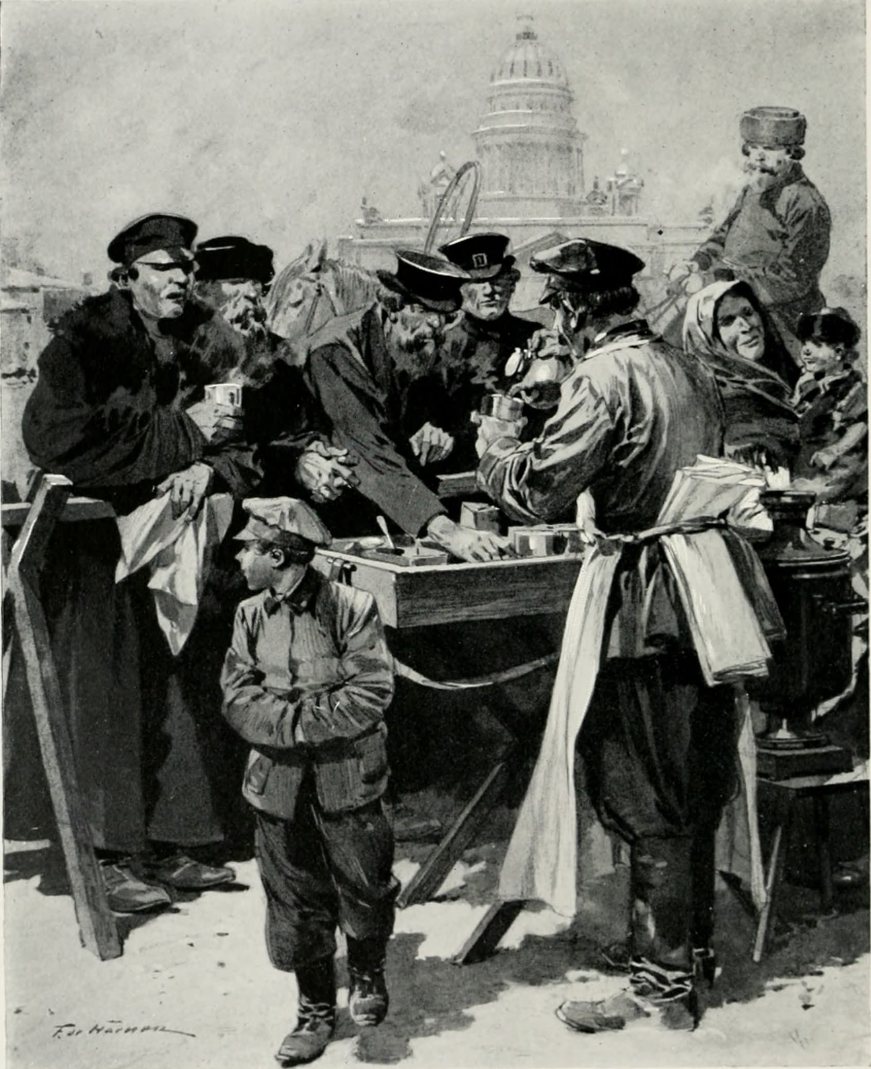 A Droshky Drivers Tea-stall
