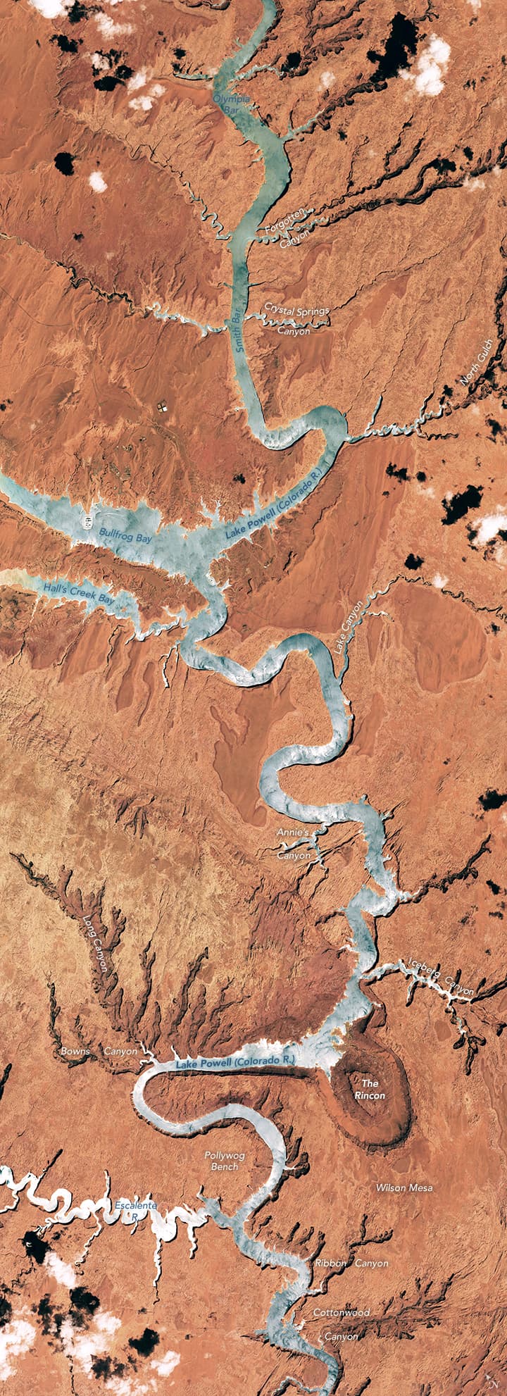 Lake Powell mosaic from ISS