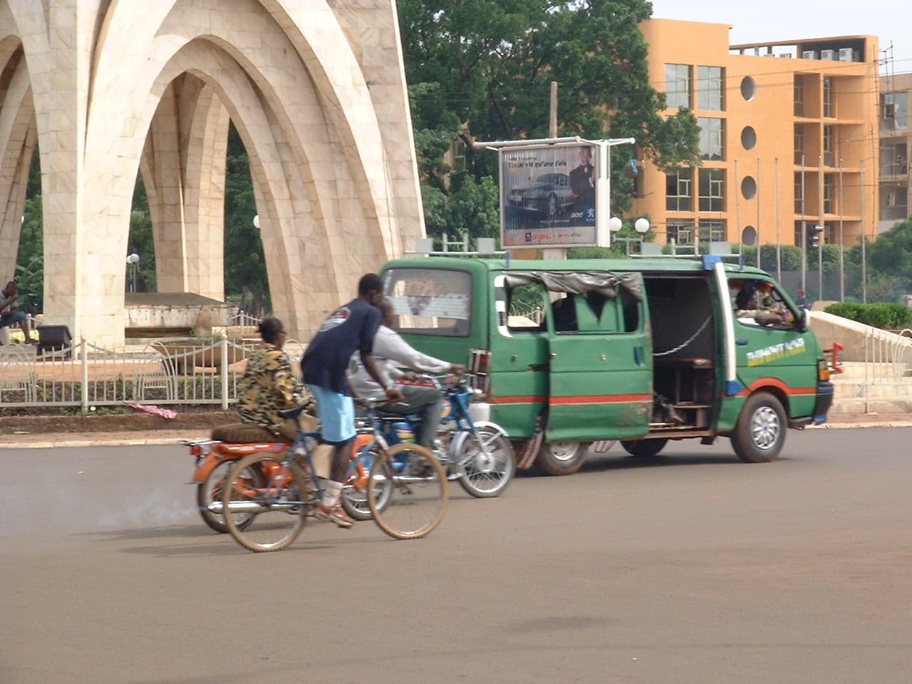 July 2004, roundabout in Bamako