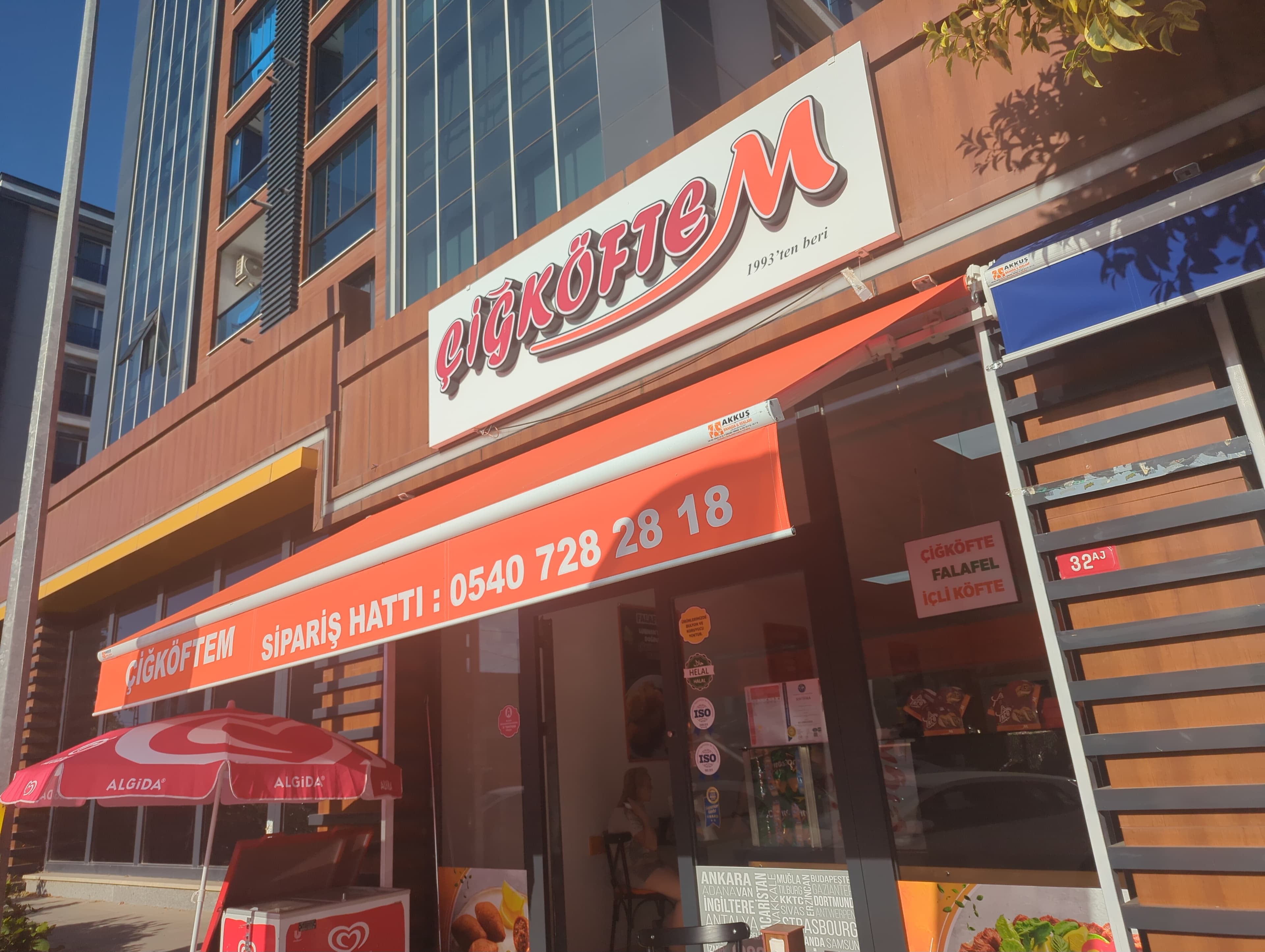 Storefront of Çiğköftem