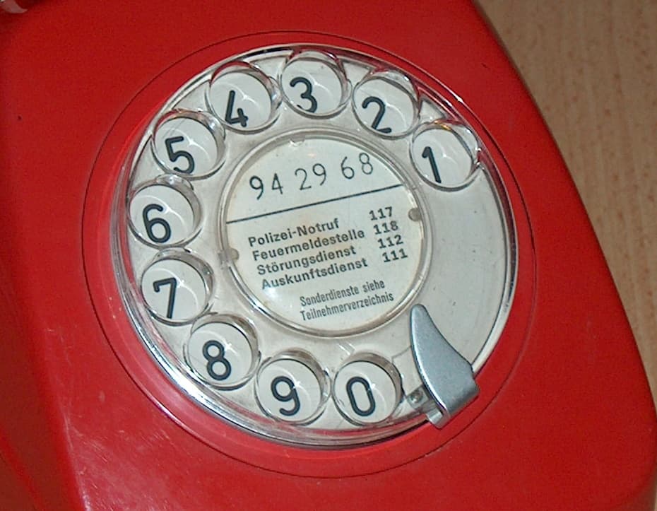 Waehlscheibe-kurzwahlnummern