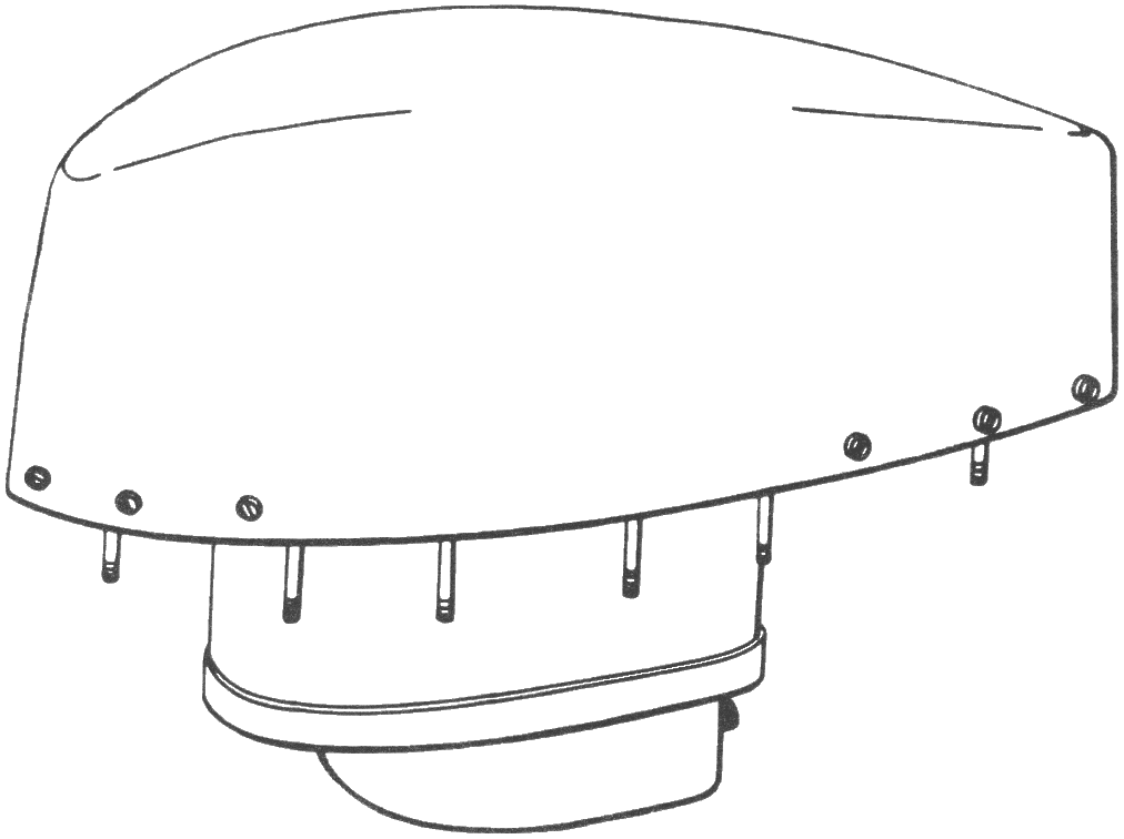 AS-313B loop antenna line drawing