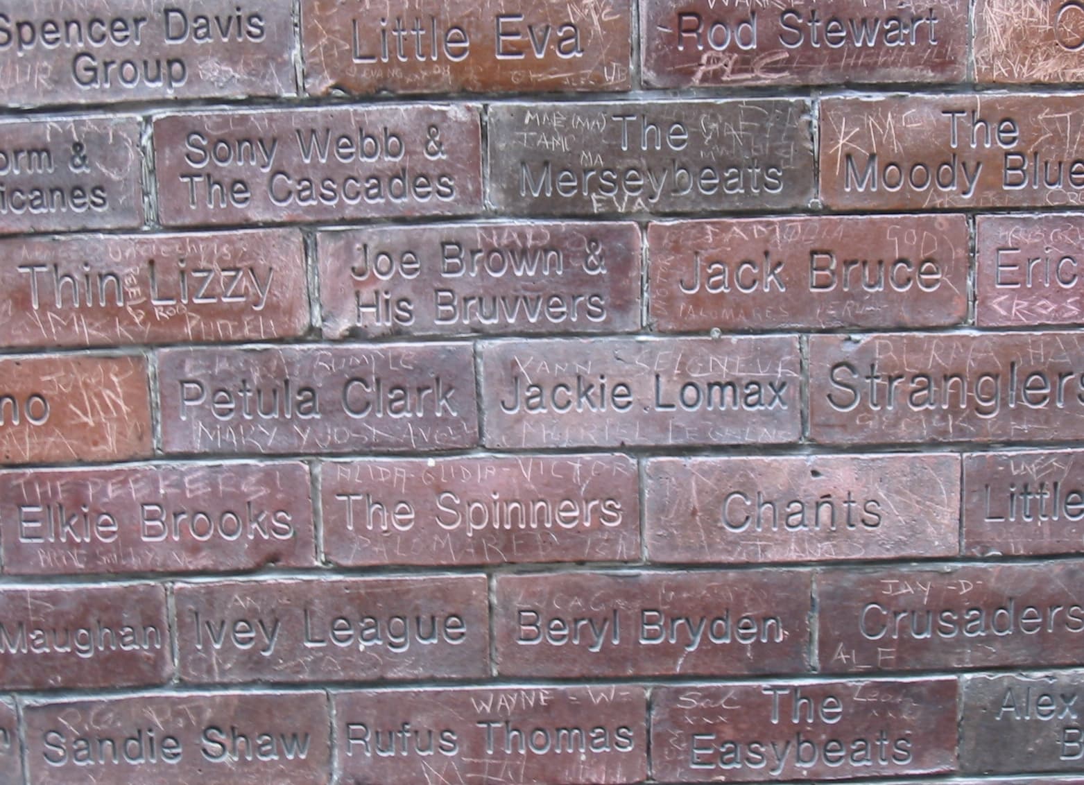 Cavern Wall of Fame Liverpool