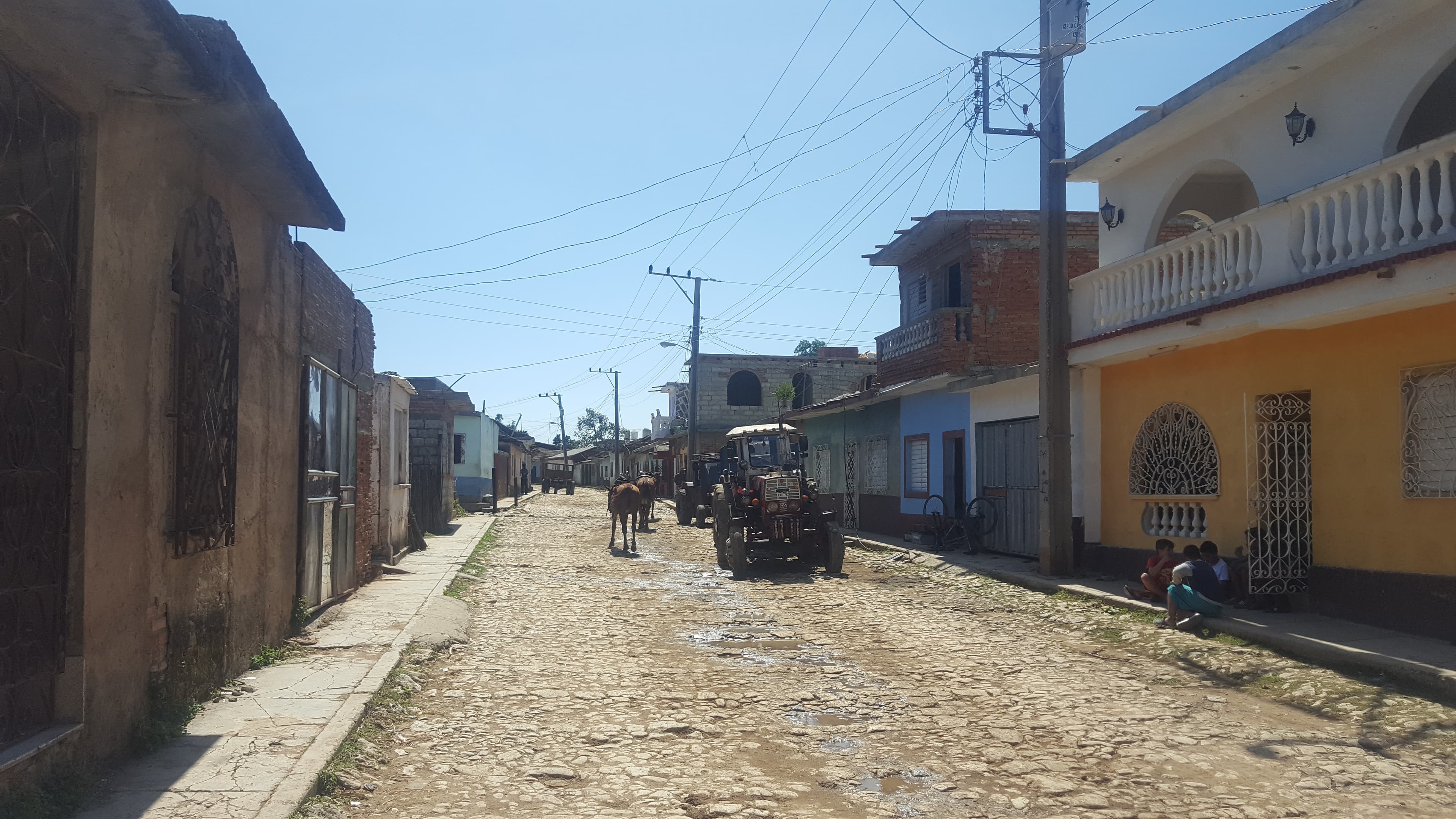 Trinidad cobblestone street