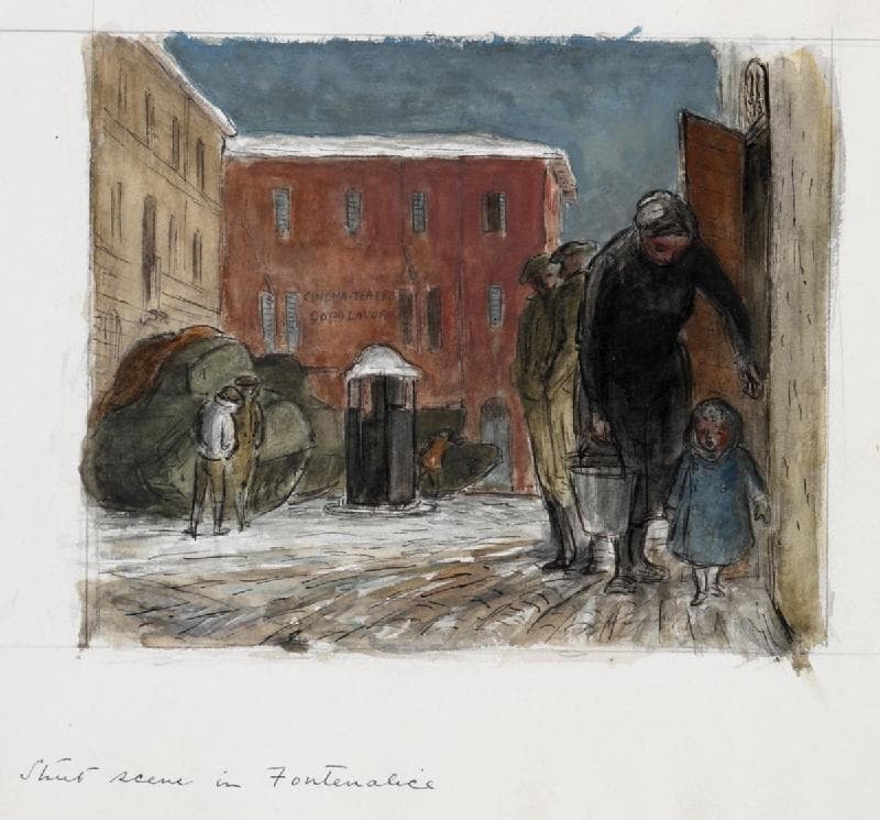 A Street Scene in Fontanelice Art.IWMARTLD4934