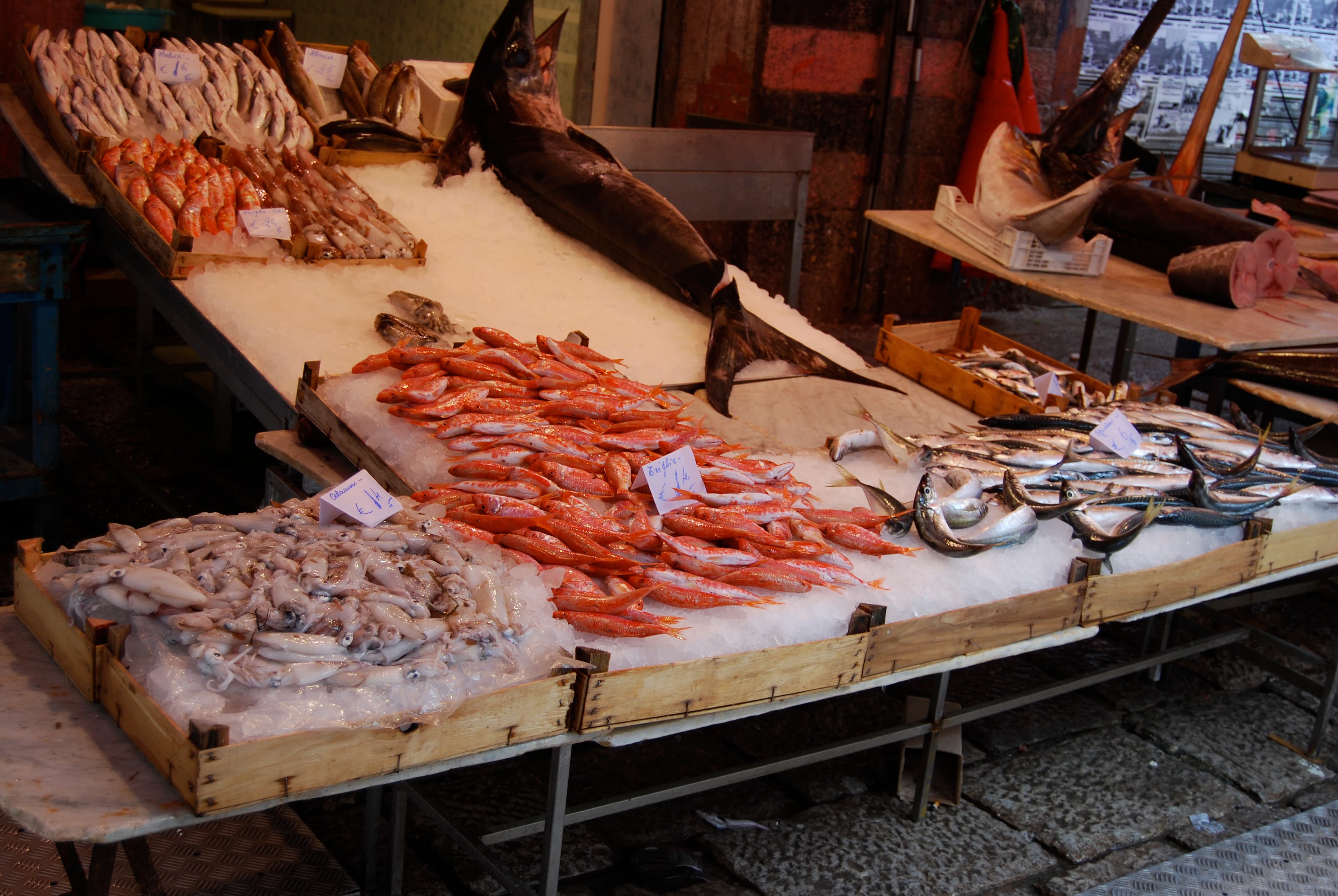 Market with fish Palermo