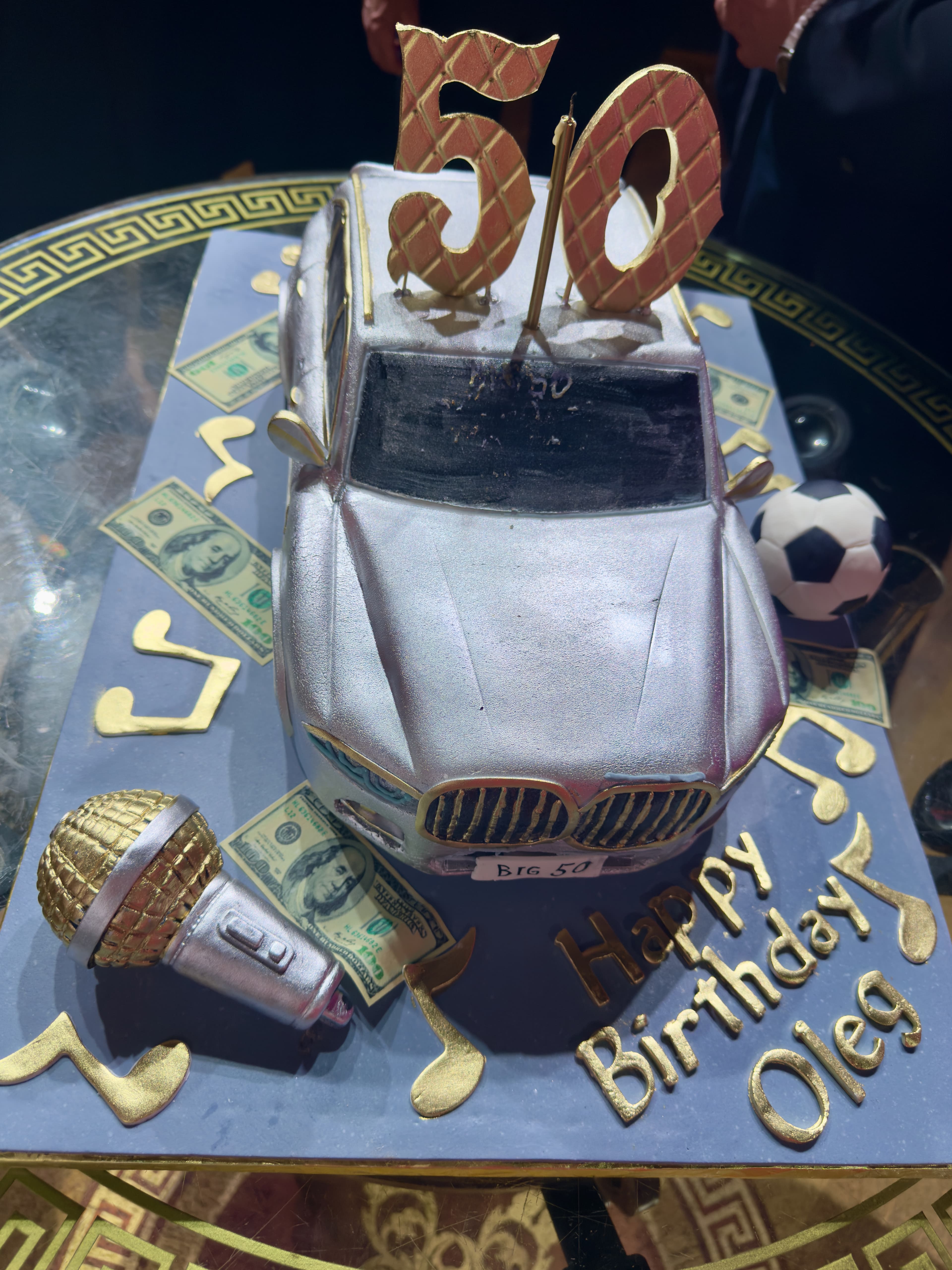 Birthday cake car