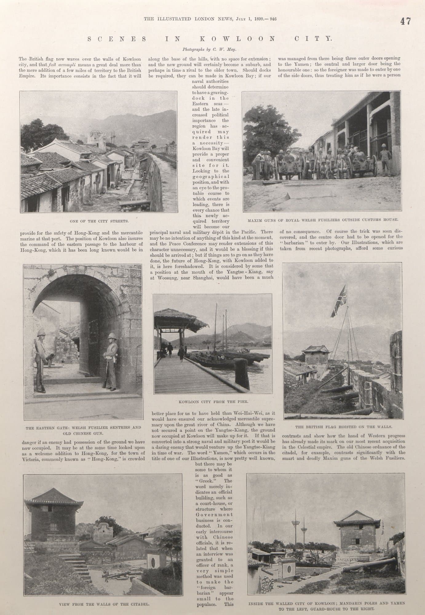 Scenes in Kowloon city. (1899)