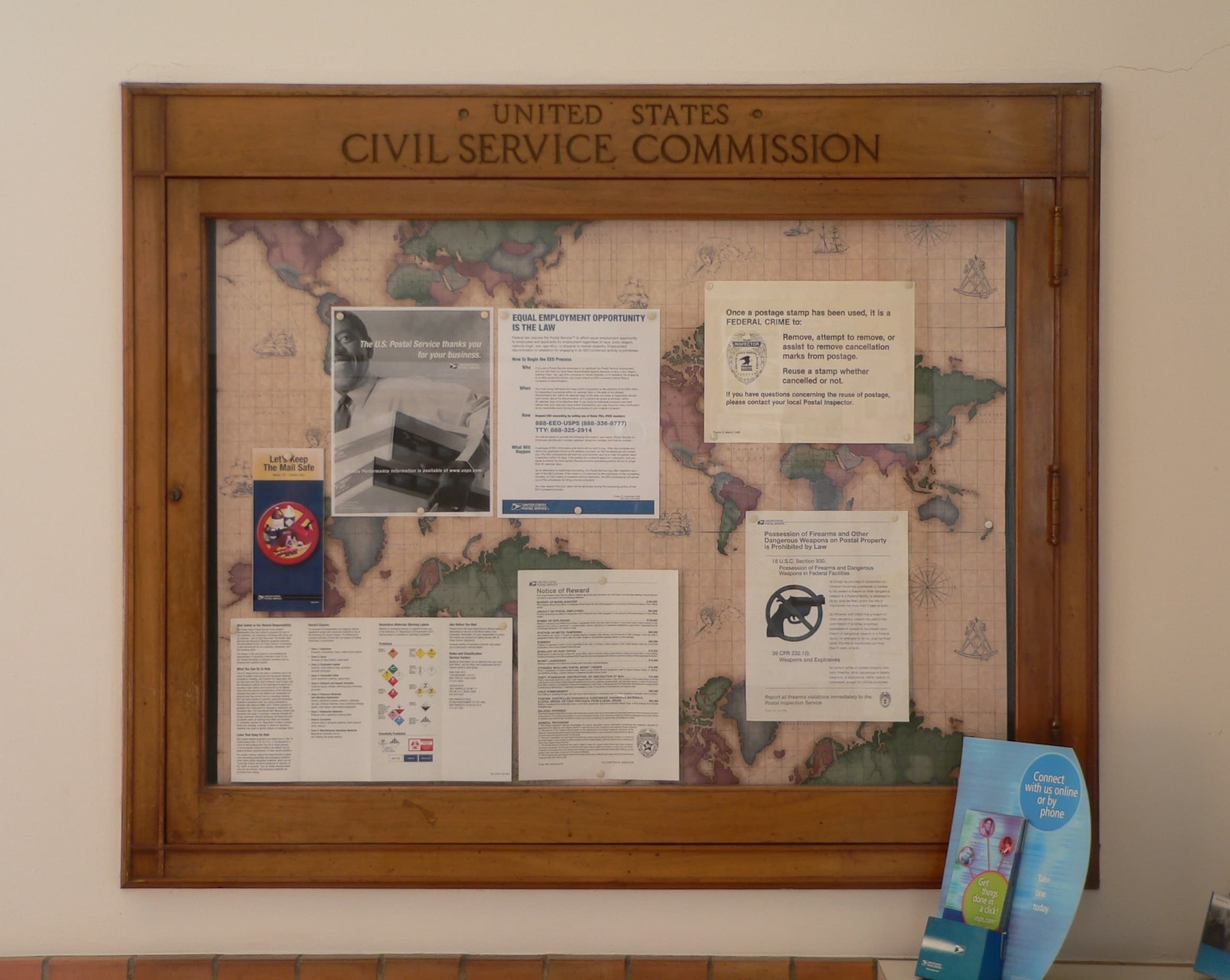 Albion post office interior display 1