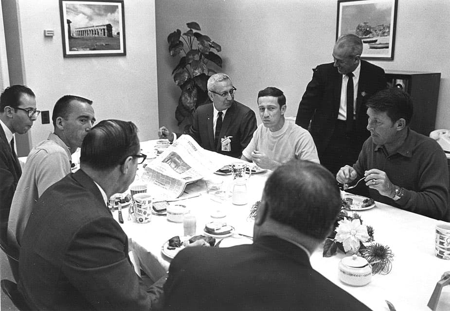 Apollo 7 pre flight breakfast