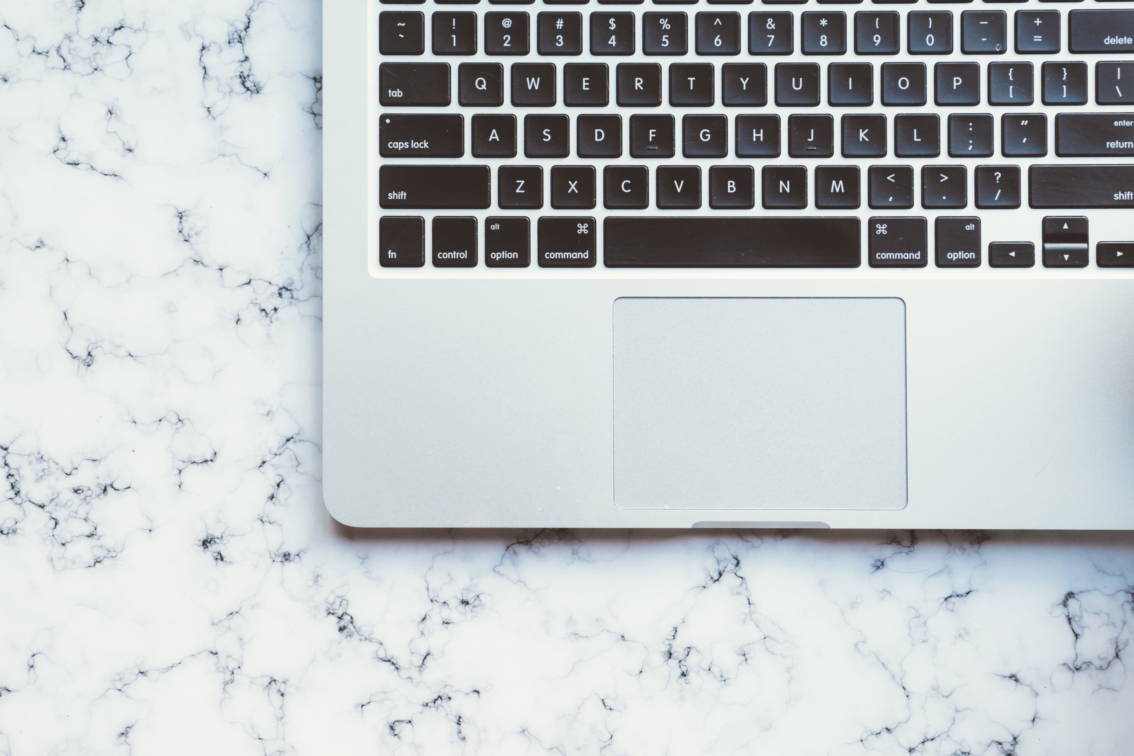 Minimal laptop keyboard (Unsplash)