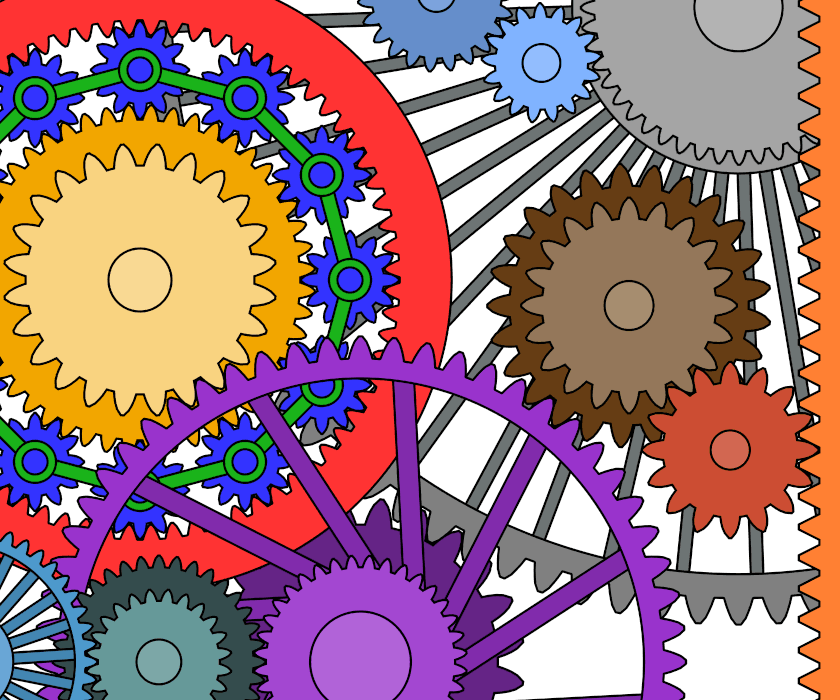 Unnecessarily complicated gears a.gif