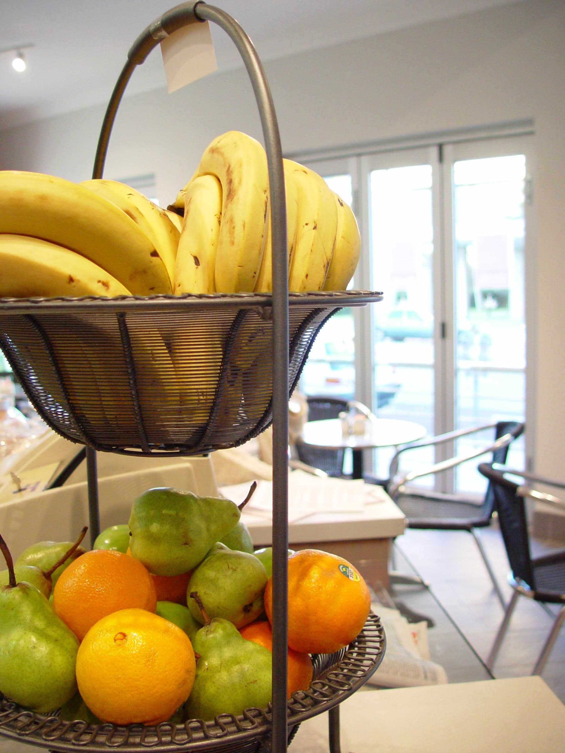 Fruts banana oranfe avocado