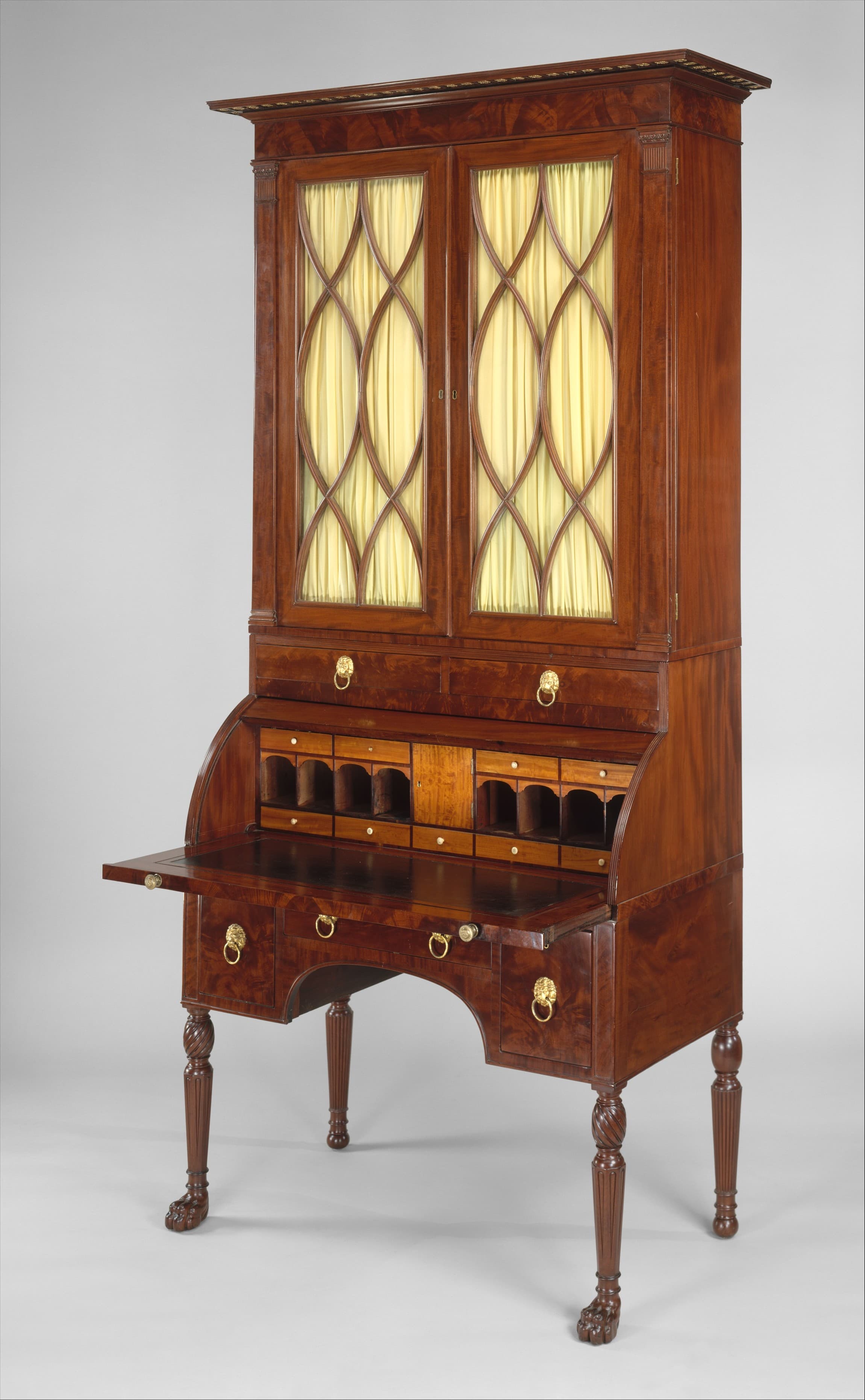 Cylinder Desk and Bookcase MET DT948