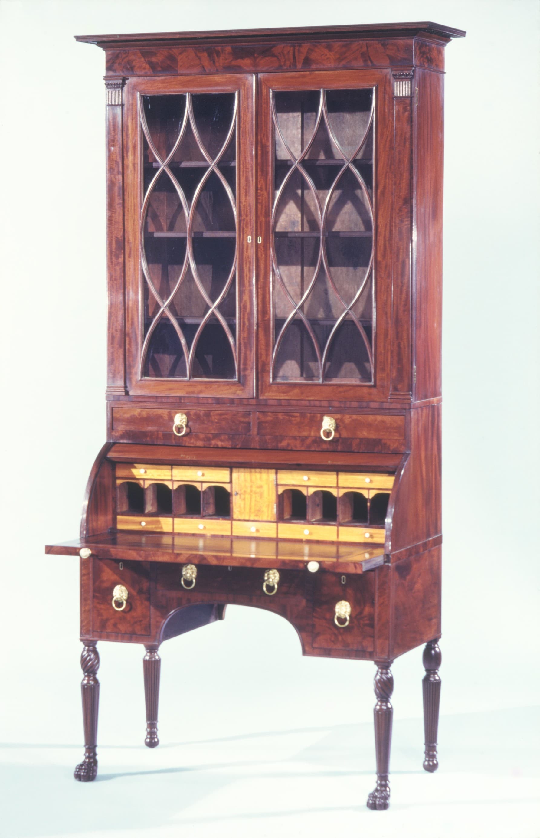 Cylinder Desk and Bookcase MET ADA232