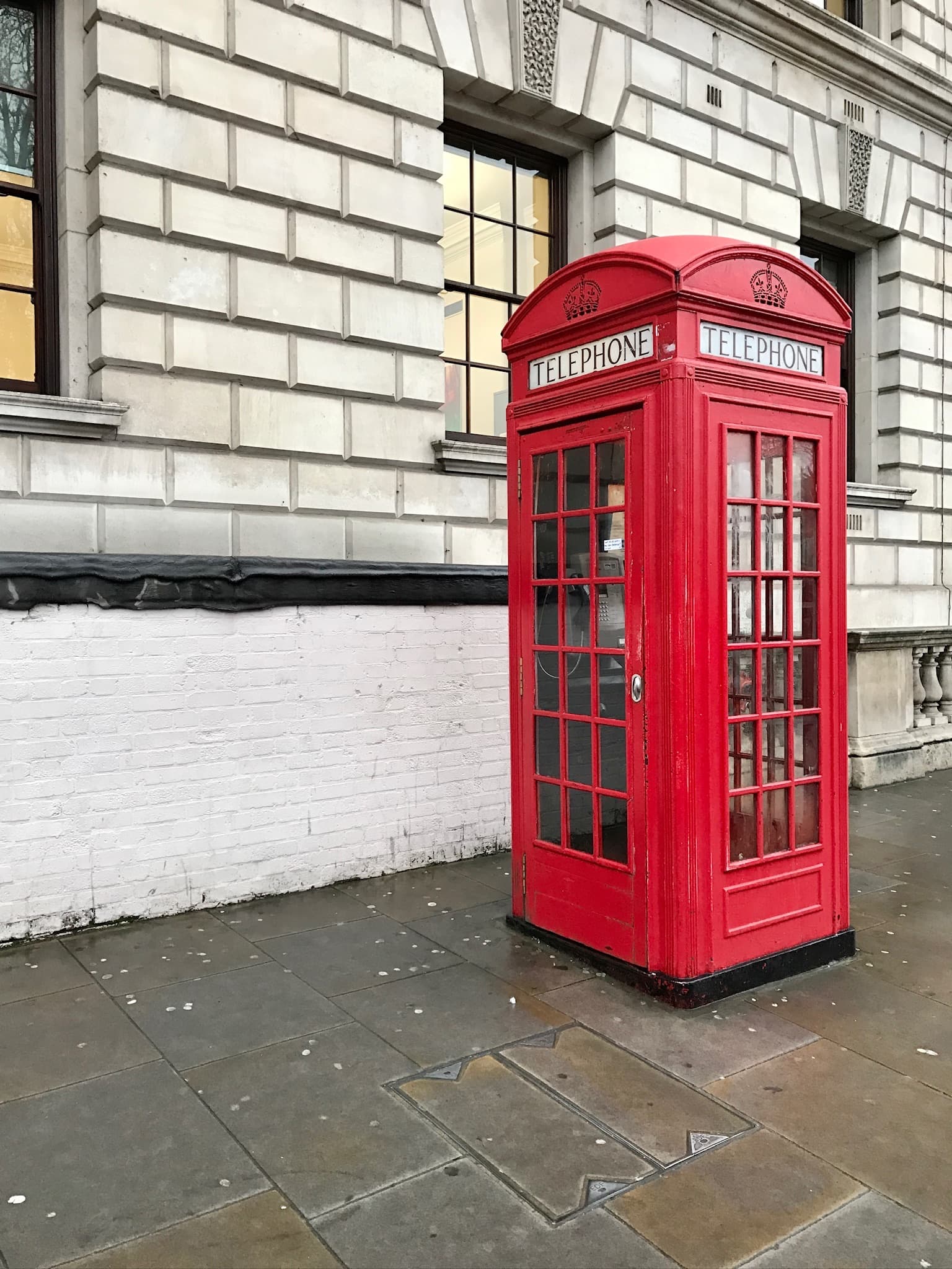 A telephone box on Parliament Square