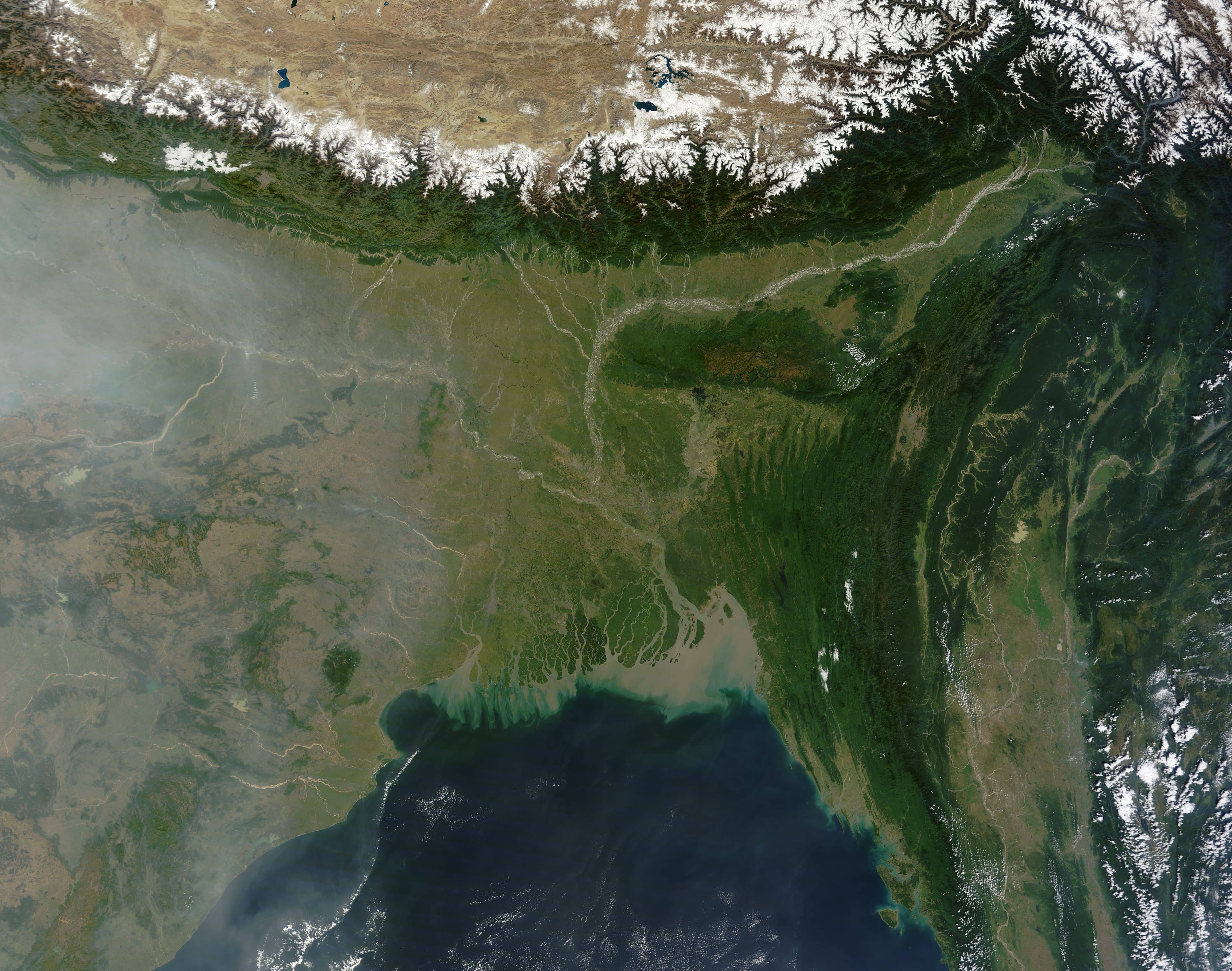Bangladesh Satellite View