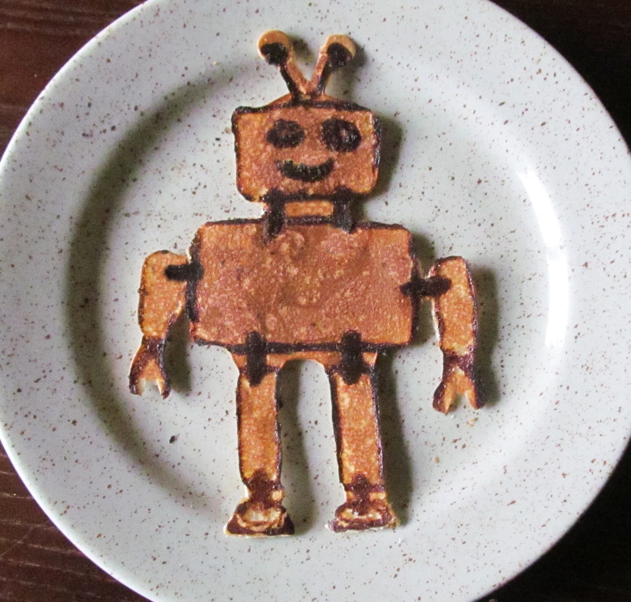 Robot pancake art