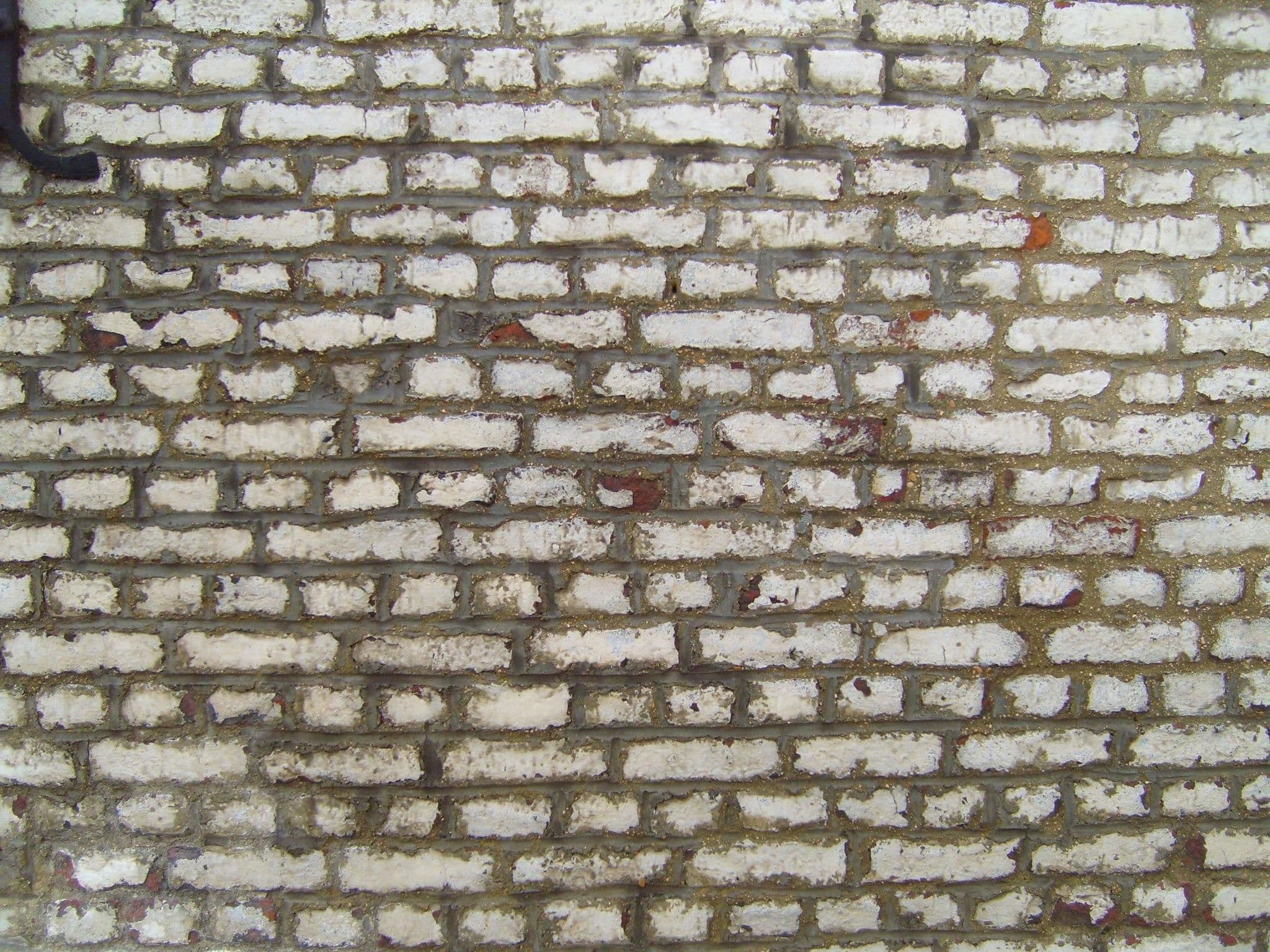 Painted brick wall